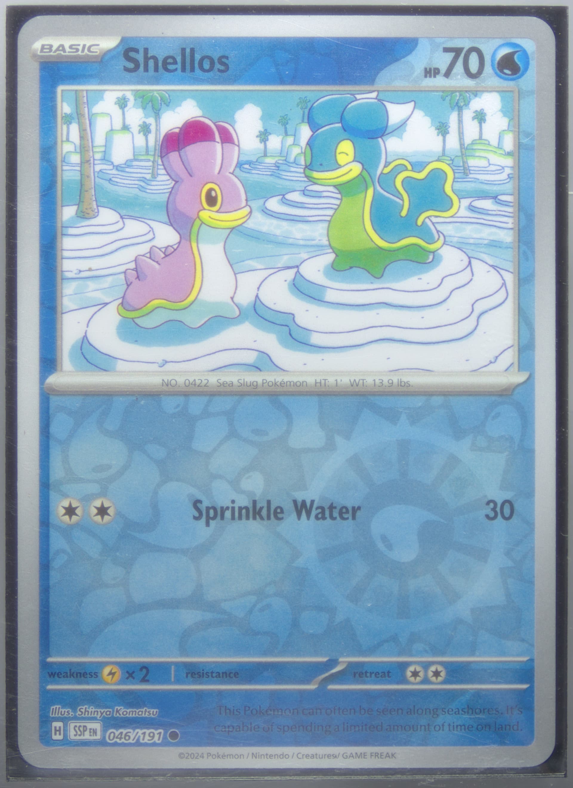 Shellos Reverse Holo (046) 2024 Pokemon Ssp EN-Surging Sparks