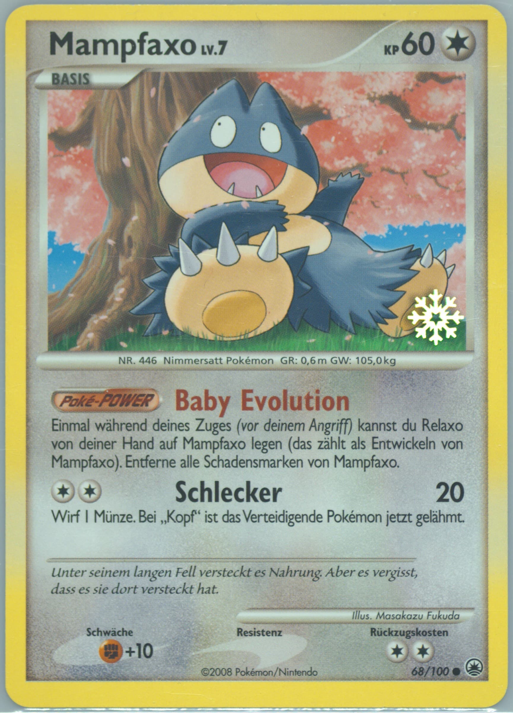 Mampfaxo Pokemon Countdown Calendar-German (68) 2008 Pokemon Diamond & Pearl Majestic Dawn
