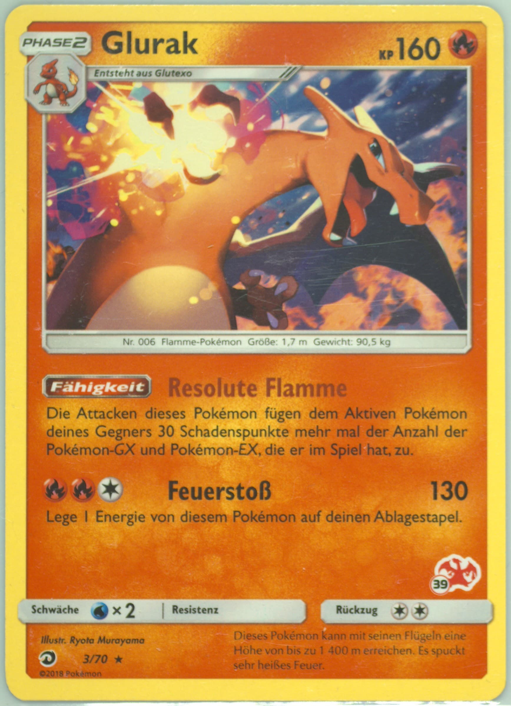 Glurak German (39) 2020 Pokemon Battle Academy