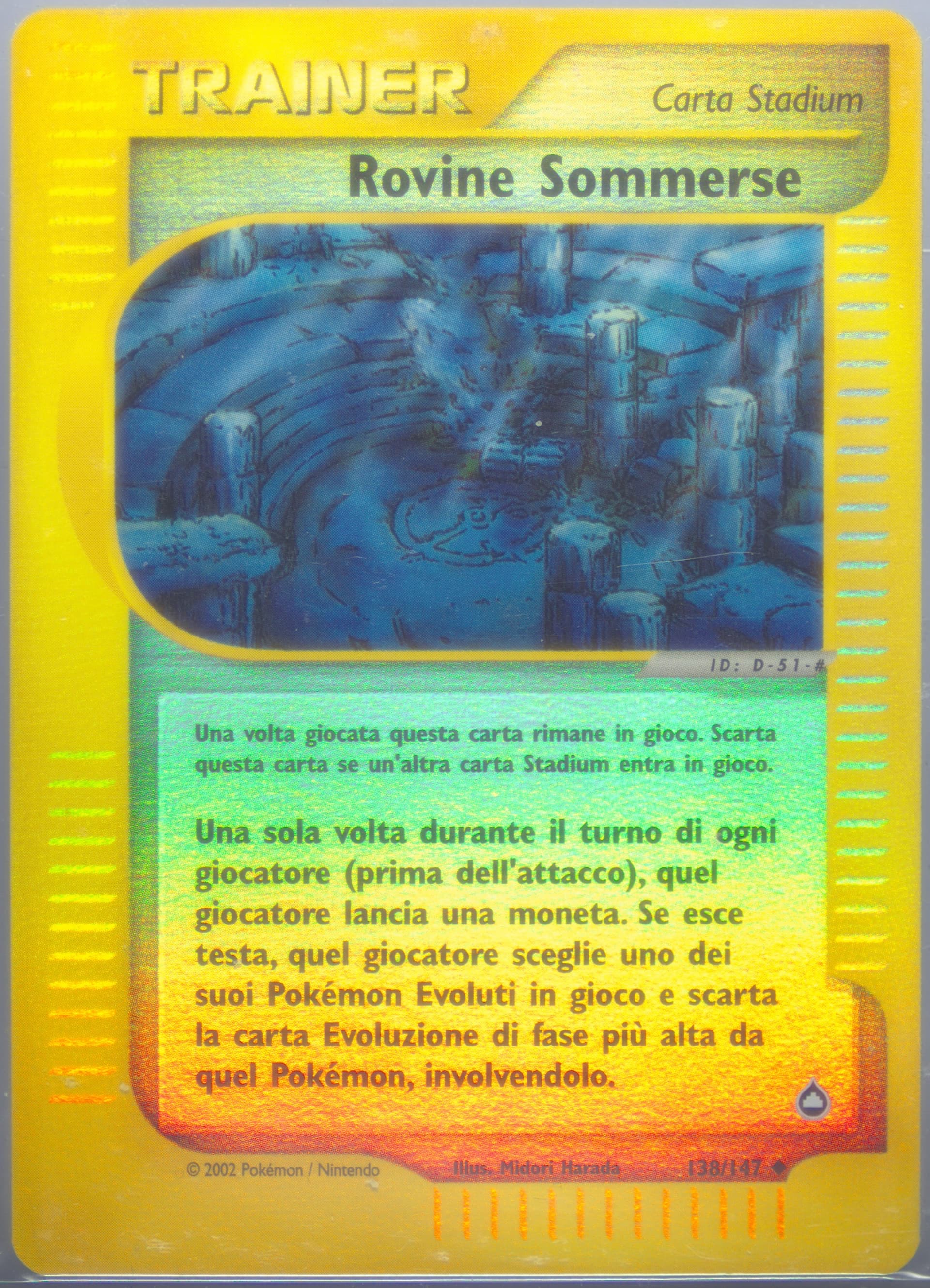 Rovine Sommerse-Reverse Foil Italian (138) 2003 Pokemon Aquapolis