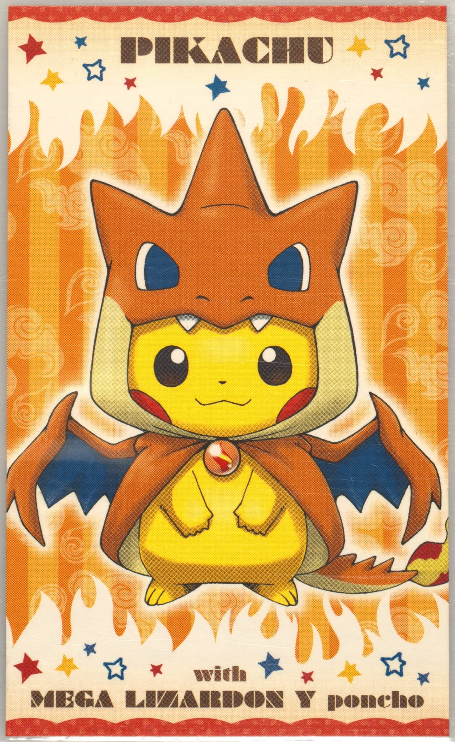 Pikachu Charizard Y 2015 Pokemon Japanese Strong Cute Pikachu Mega Campaign Business Cards
