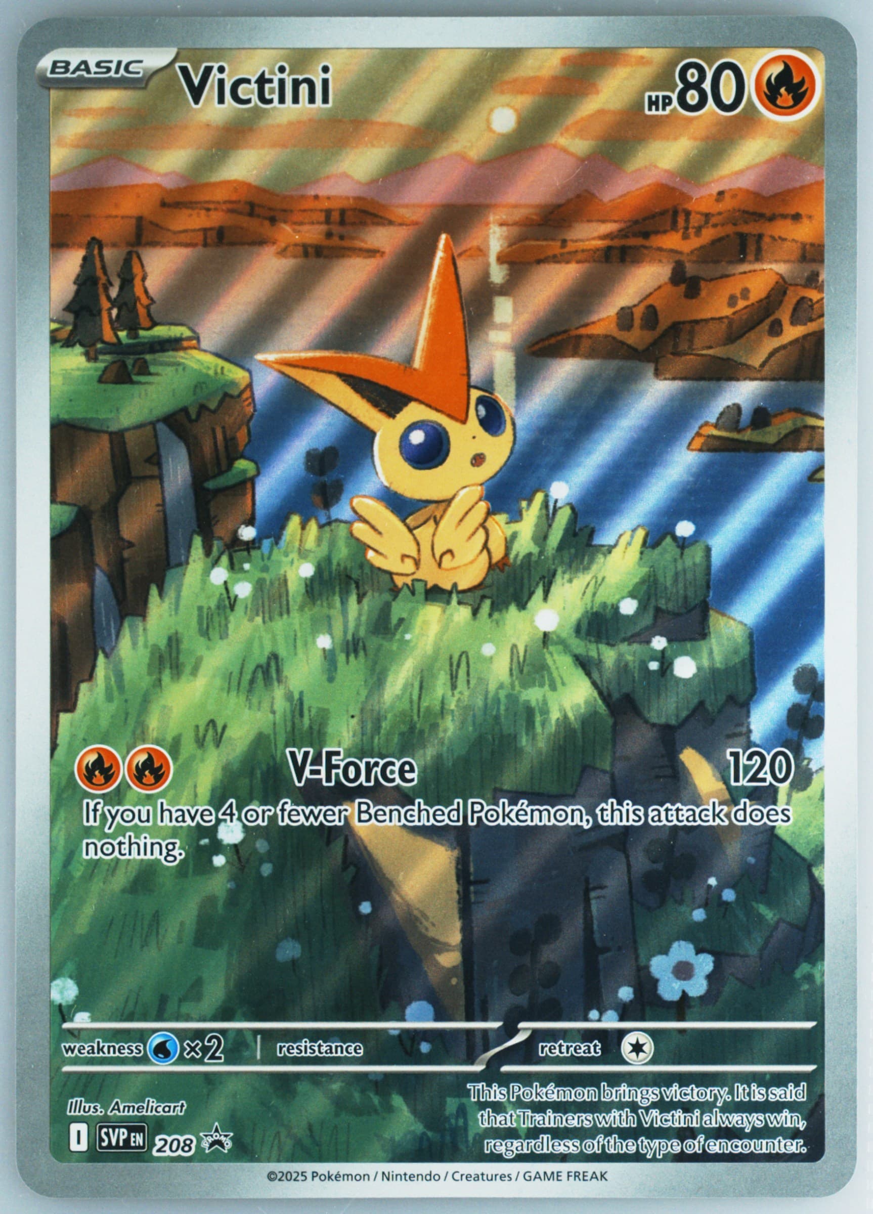Victini Unova Victini Illustration Collection-Jumbo (208) 2025 Pokemon Svp EN-SV Black Star Promo