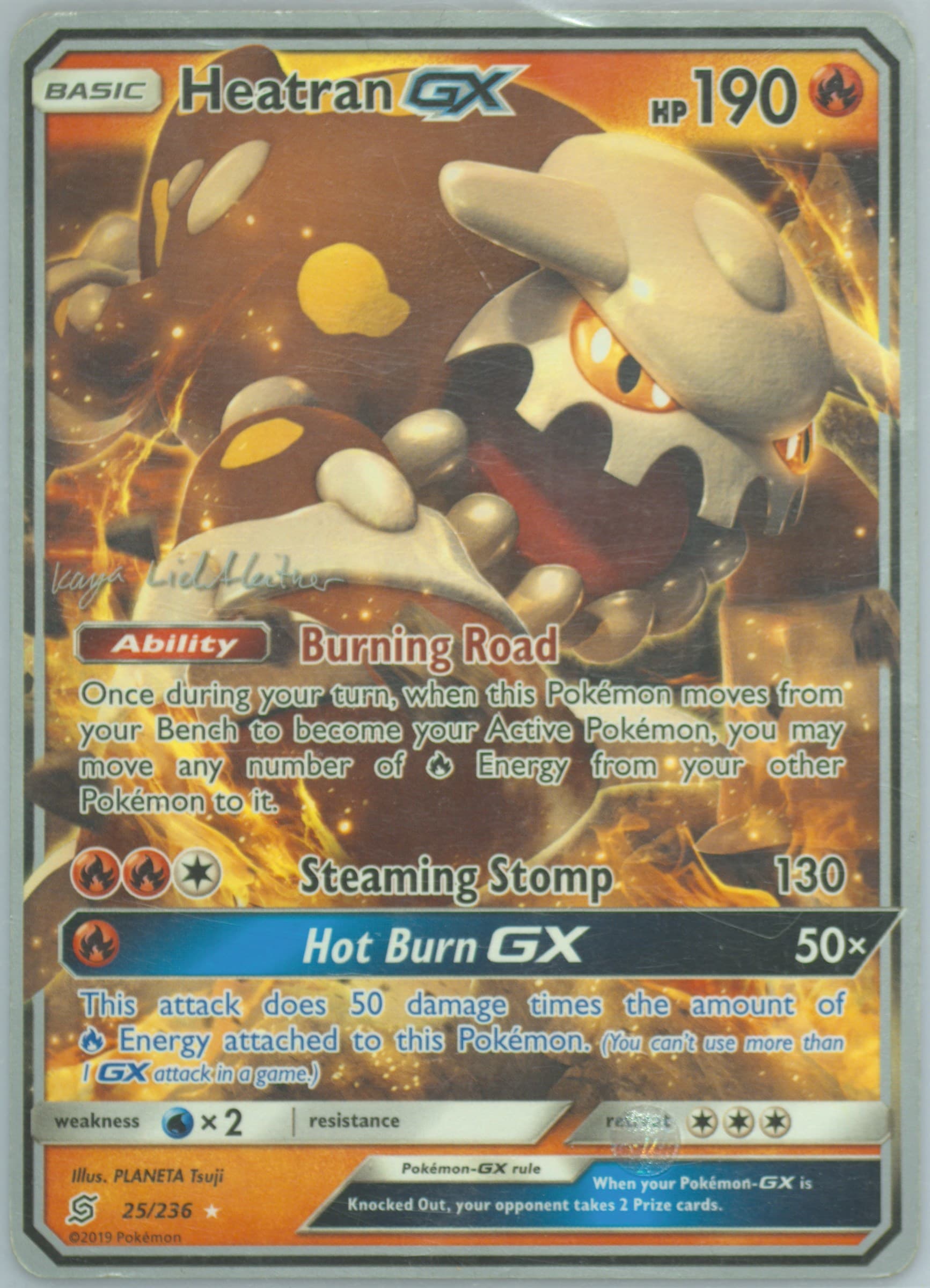 Heatran GX (25) 2019 Pokemon 2019 World Championships Deck: Fire Box