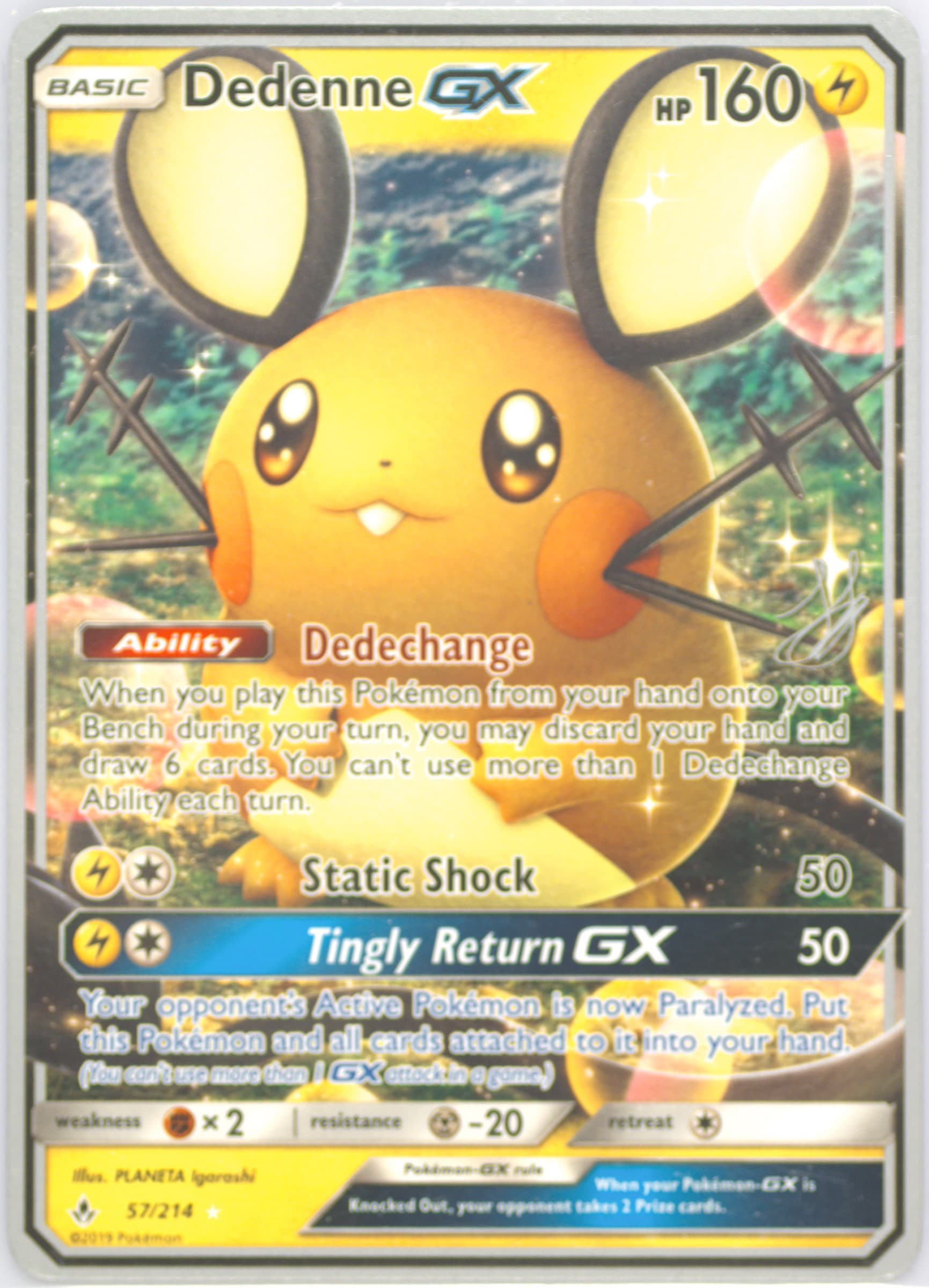 Dedenne GX (57) 2019 Pokemon 2019 World Championships Deck: Perfection