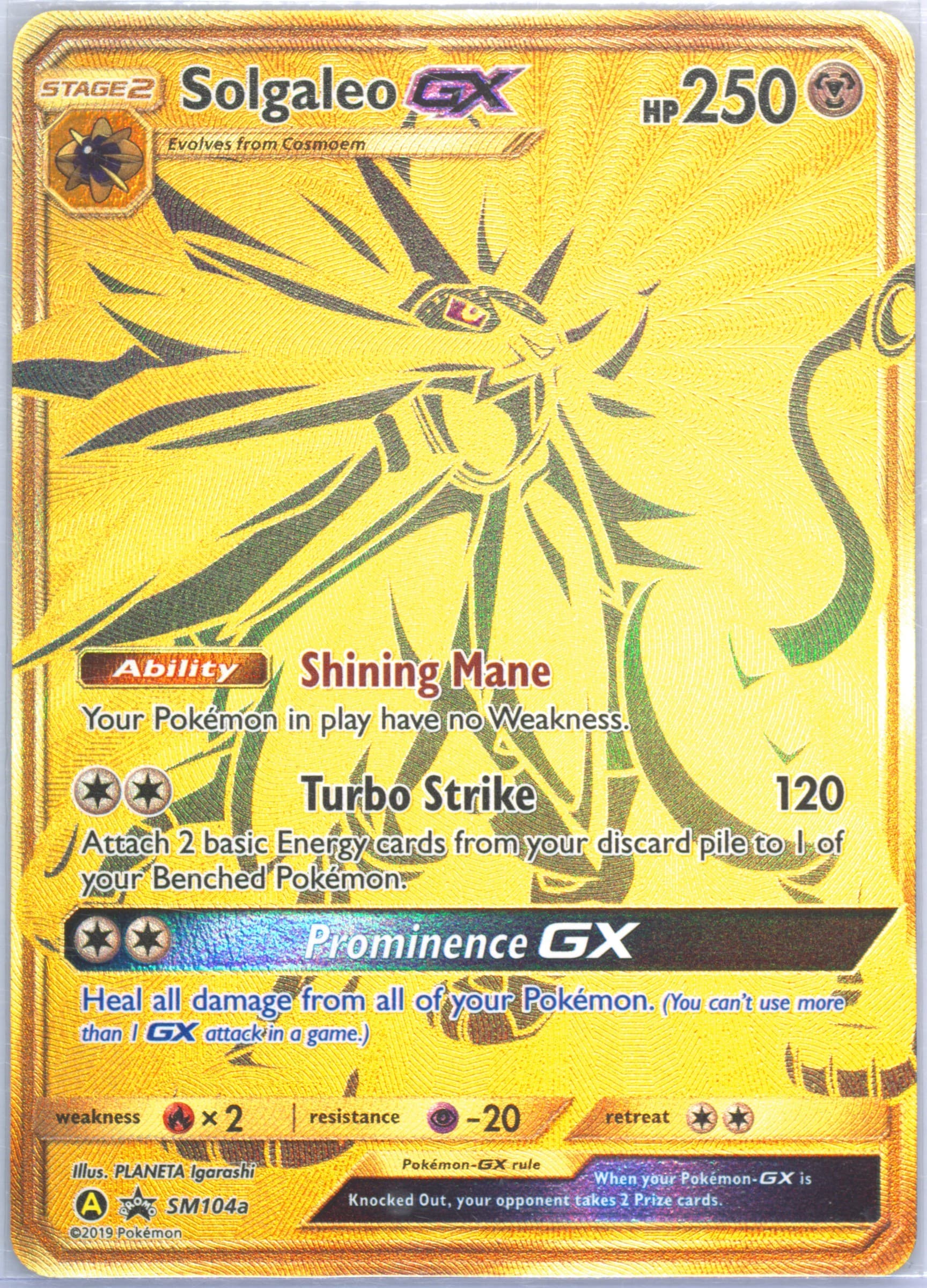 Solgaleo GX (SM104) 2019 Pokemon 2019 World Championships Deck: Perfection