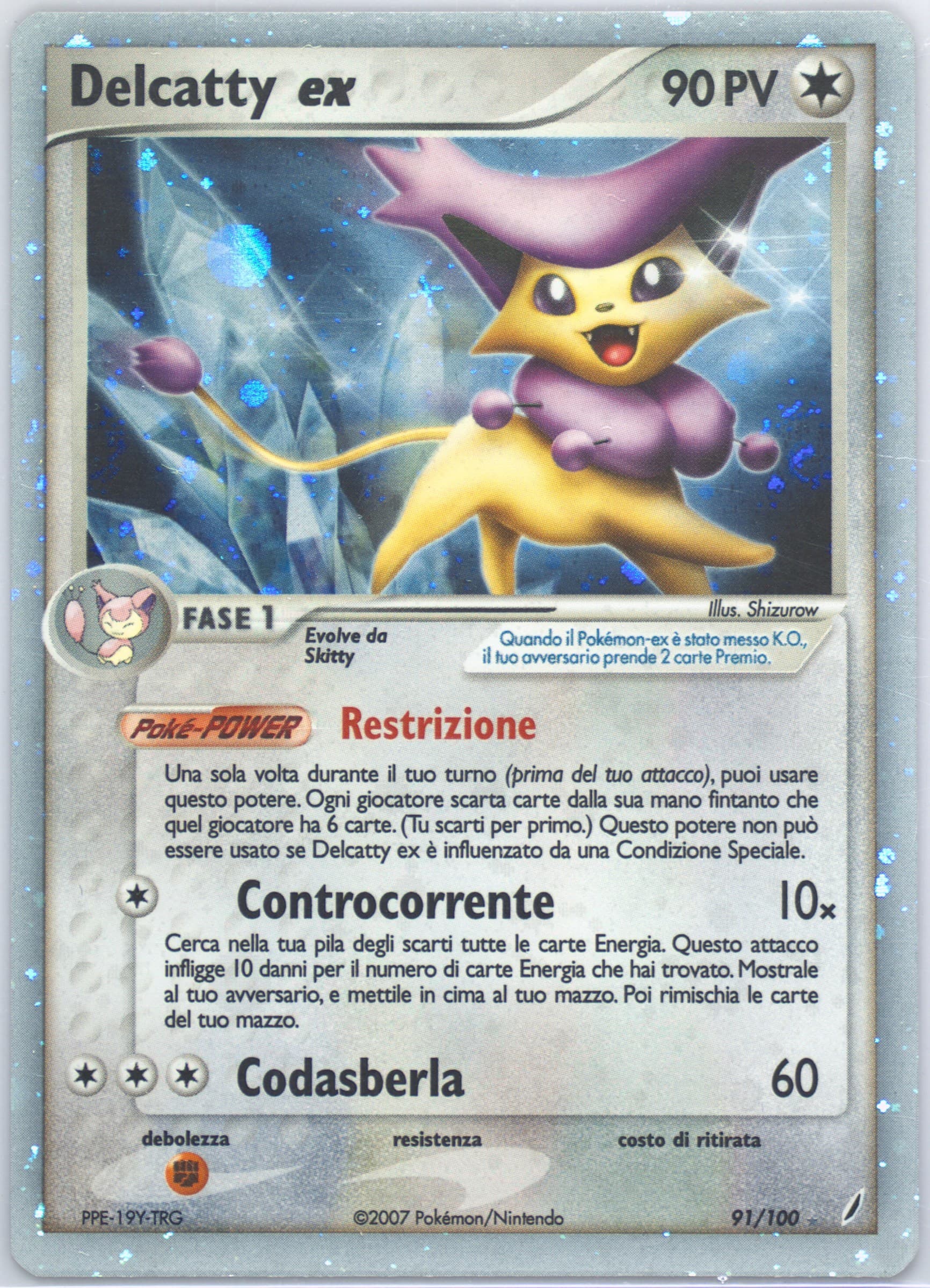Delcatty EX-Holo (91) 2007 Pokemon Italian EX Crystal Guardians