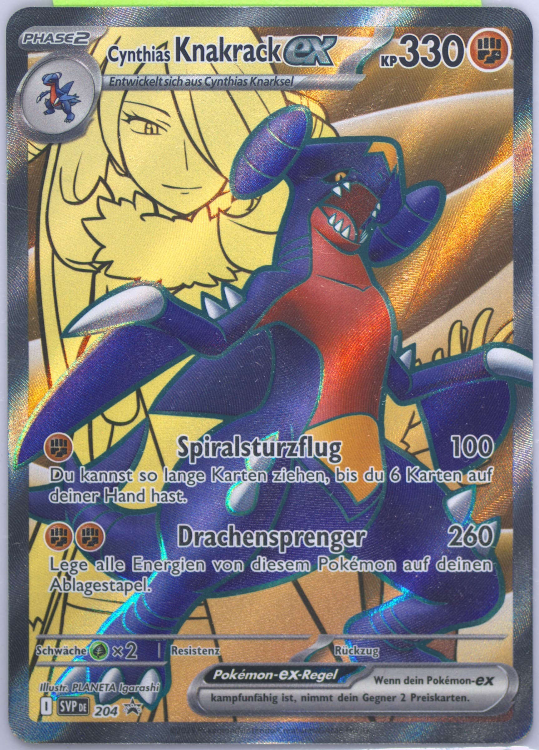Cynthia's Garchomp EX Cynthia's Garchomp EX Premium Collection (204) 2025 Pokemon German Svp de-SV Black Star Promo