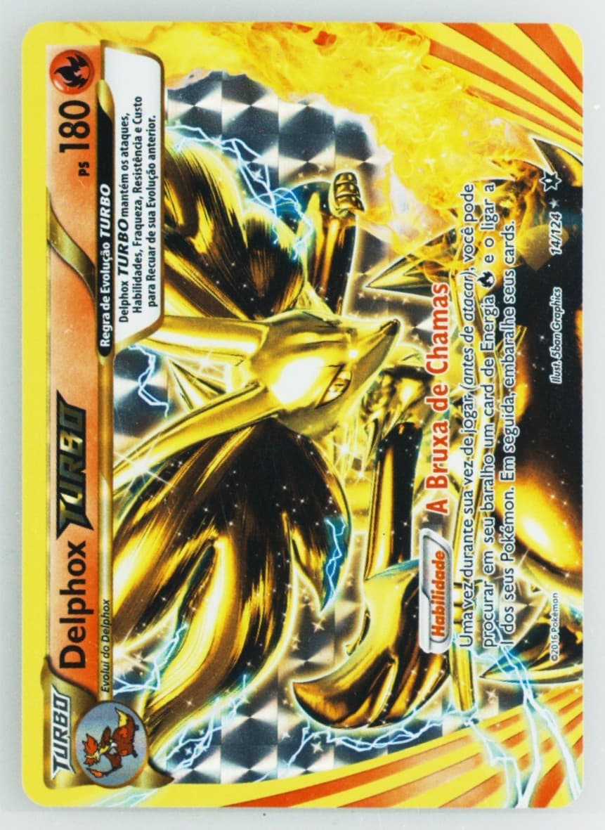 Delphox Turbo Portuguese (14) 2016 Pokemon XY Fates Collide