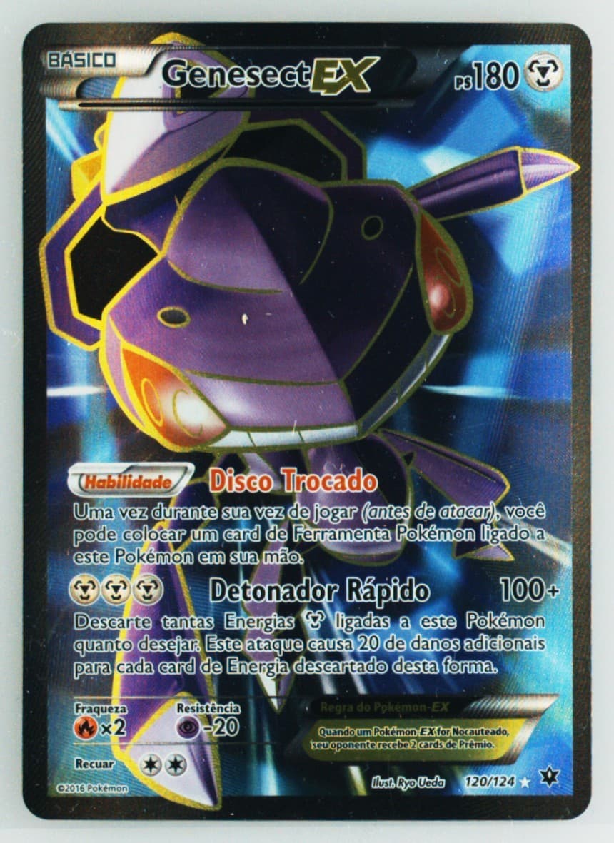 Full Art/Genesect EX Portuguese (120) 2016 Pokemon XY Fates Collide