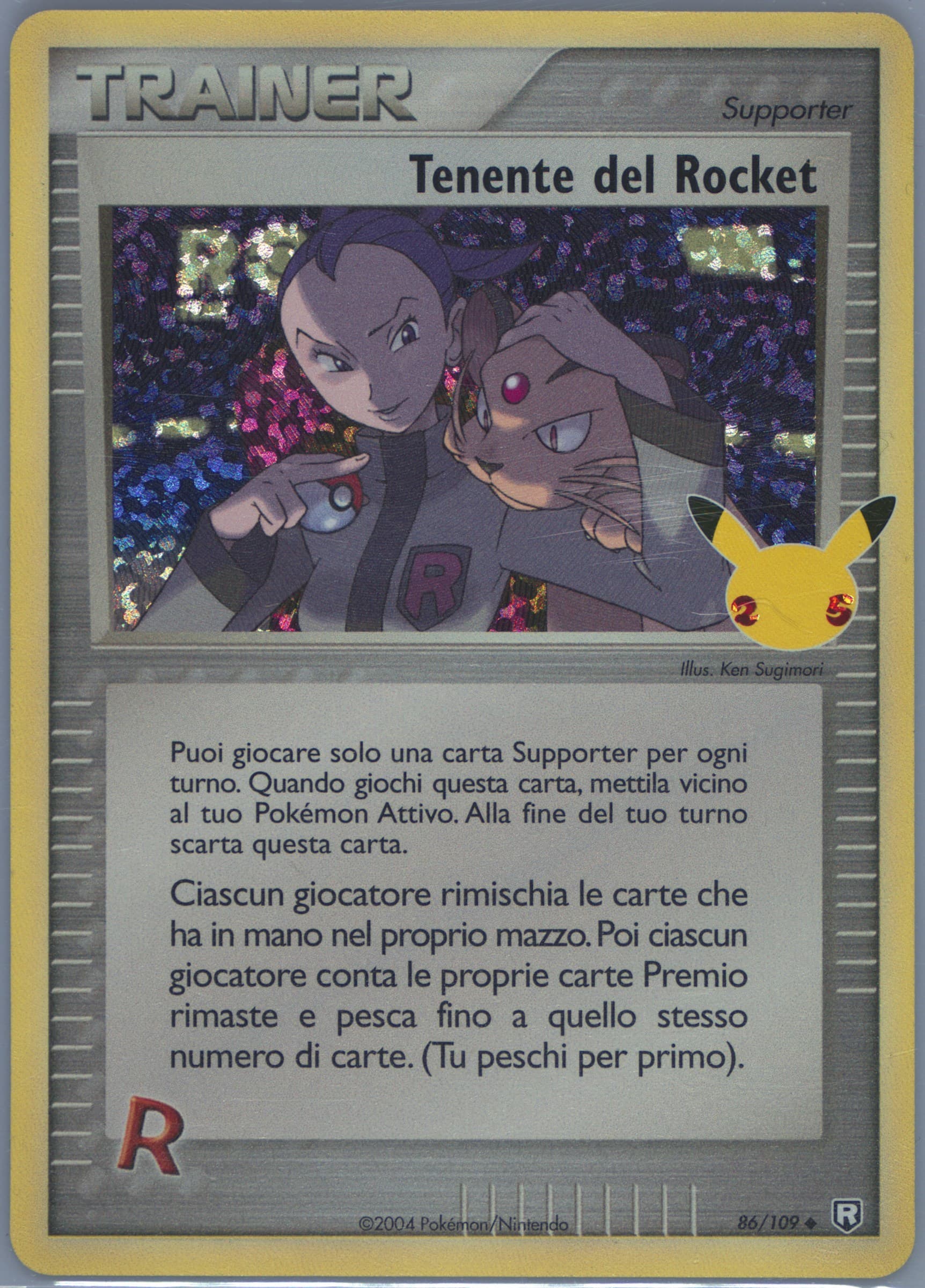 Tenente Del Rocket-Holo Italian (86) 2021 Pokemon Celebrations Classic Collection