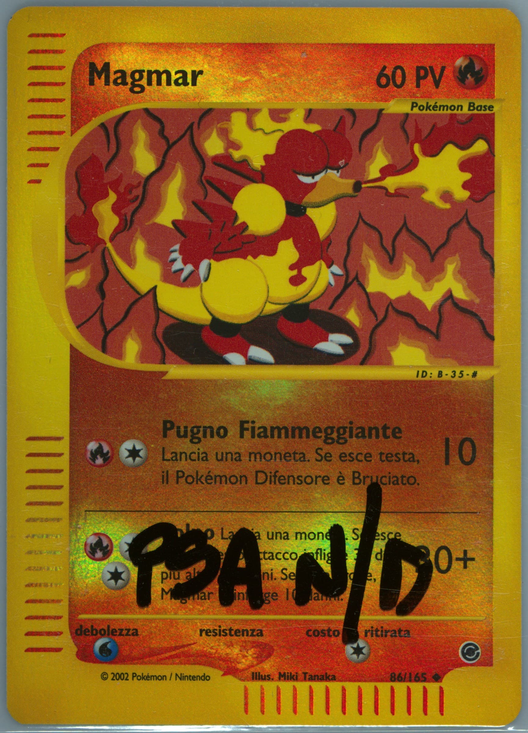 Magmar-Reverse Foil Italian (86) 2002 Pokemon Expedition