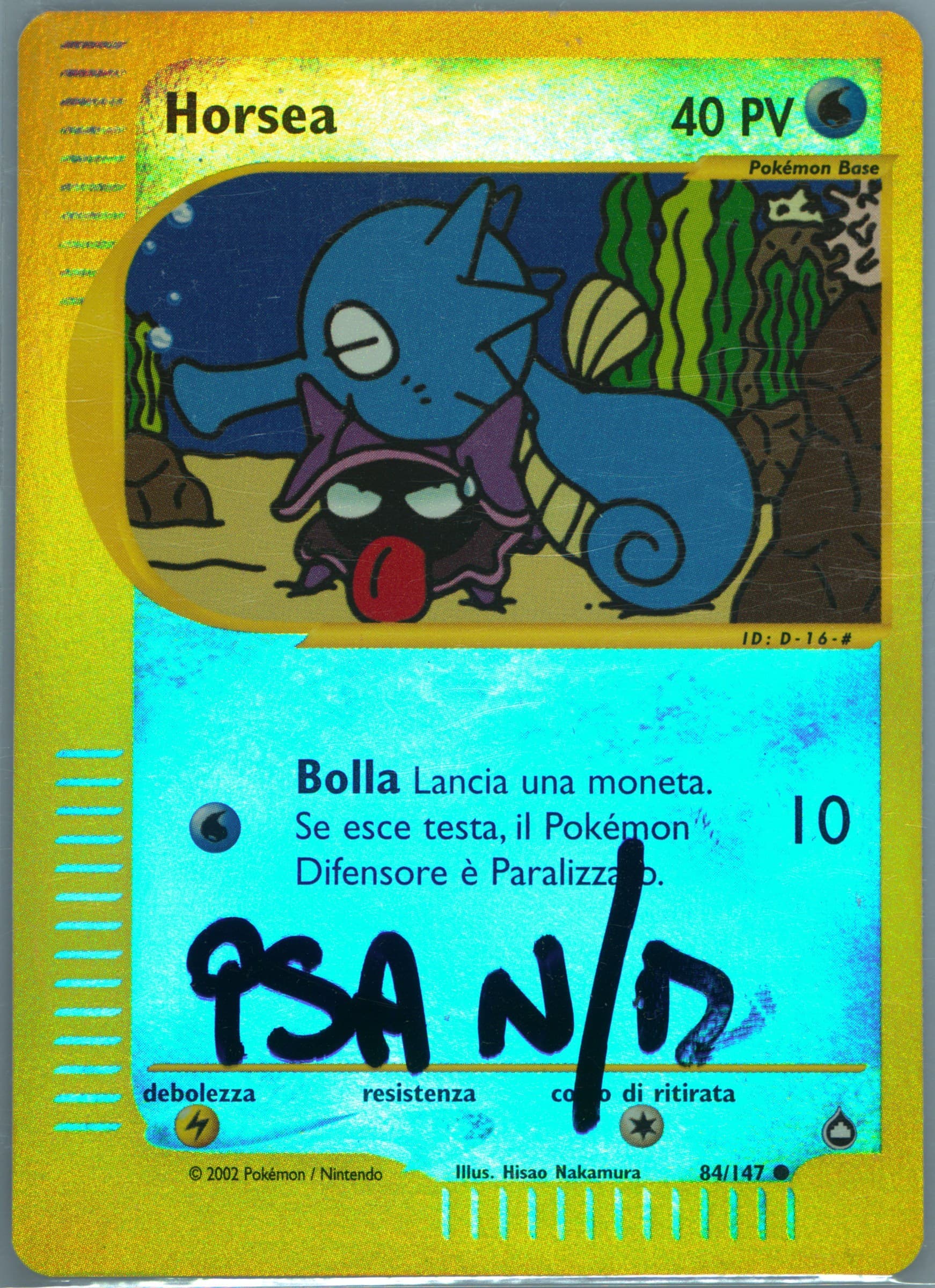Horsea-Reverse Foil Italian (84) 2003 Pokemon Aquapolis