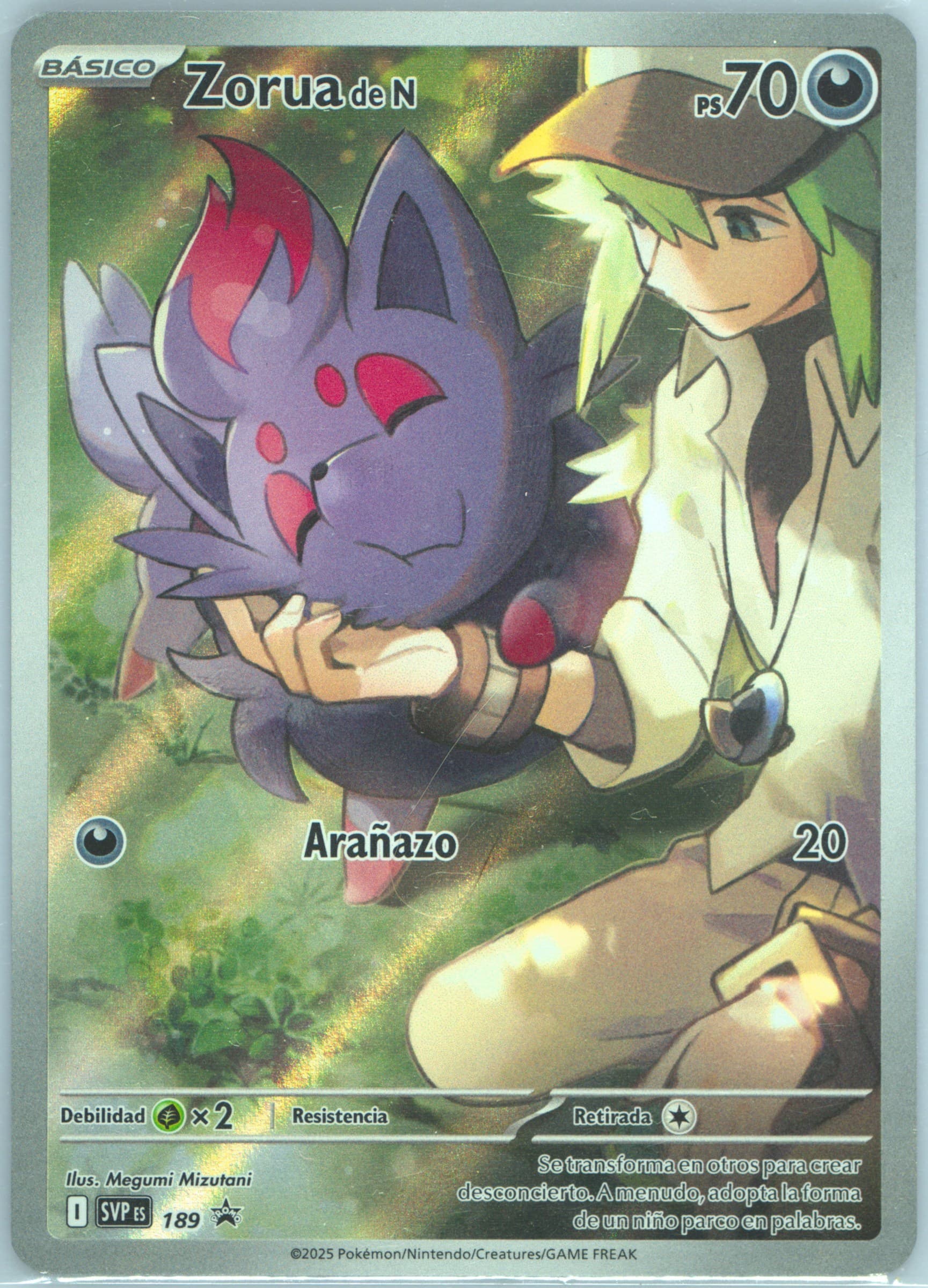 N's Zorua Journey Together Elite Trainer Box (189) 2025 Pokemon Spanish Svp ES-SV Black Star Promo