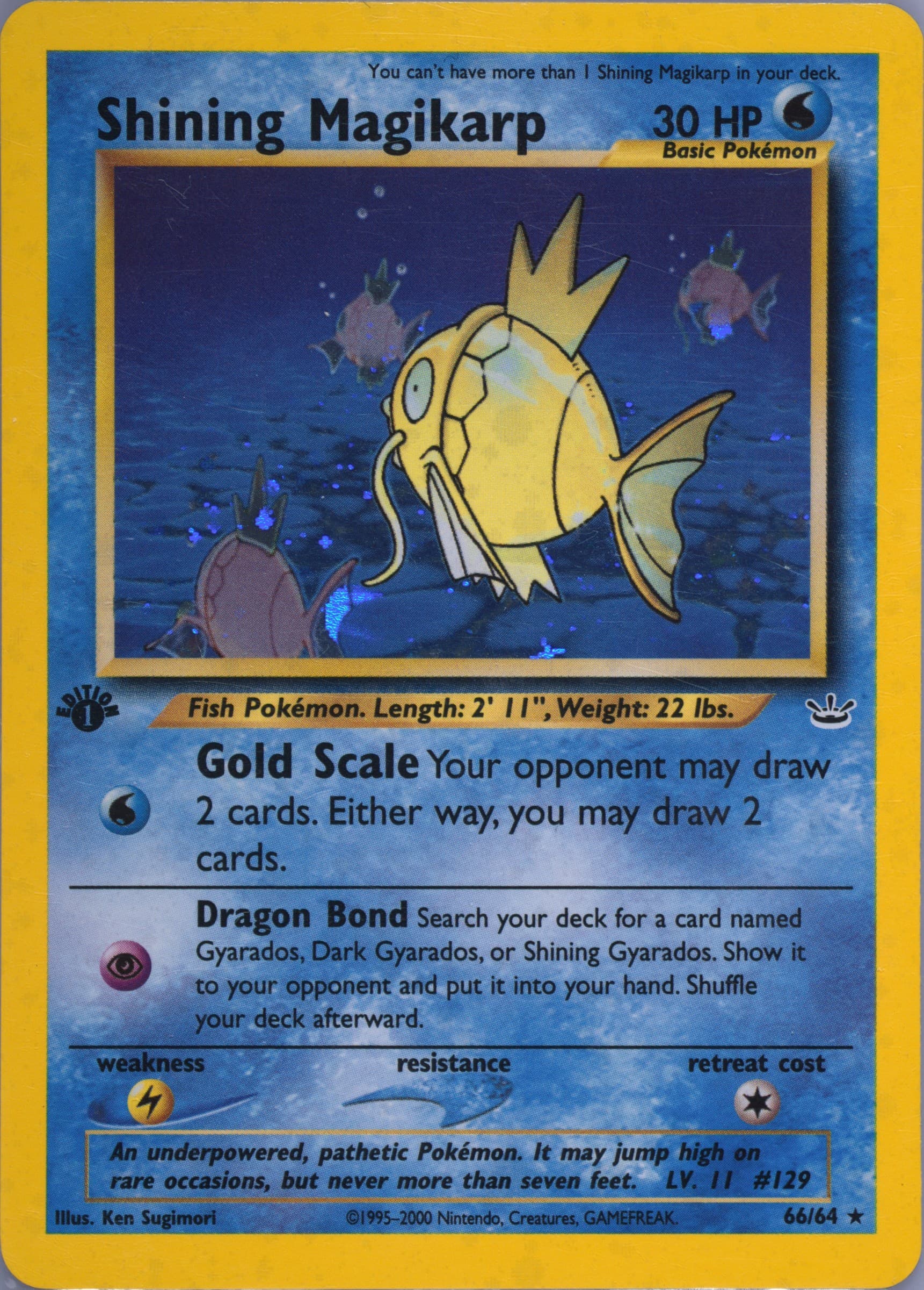 Shining Magikarp-Holo 1st Edition (66) 2001 Pokemon Neo Revelation
