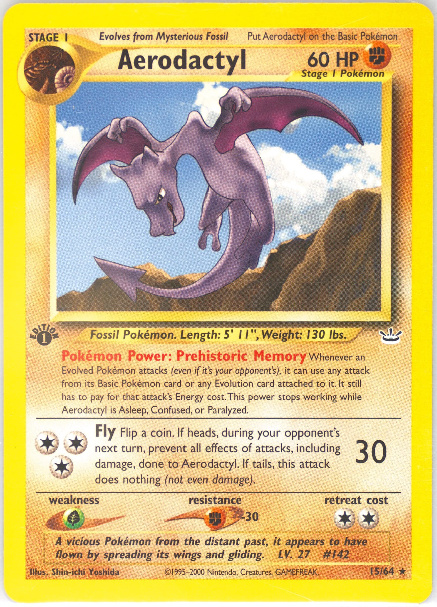 Aerodactyl 1st Edition (15) 2001 Pokemon Neo Revelation