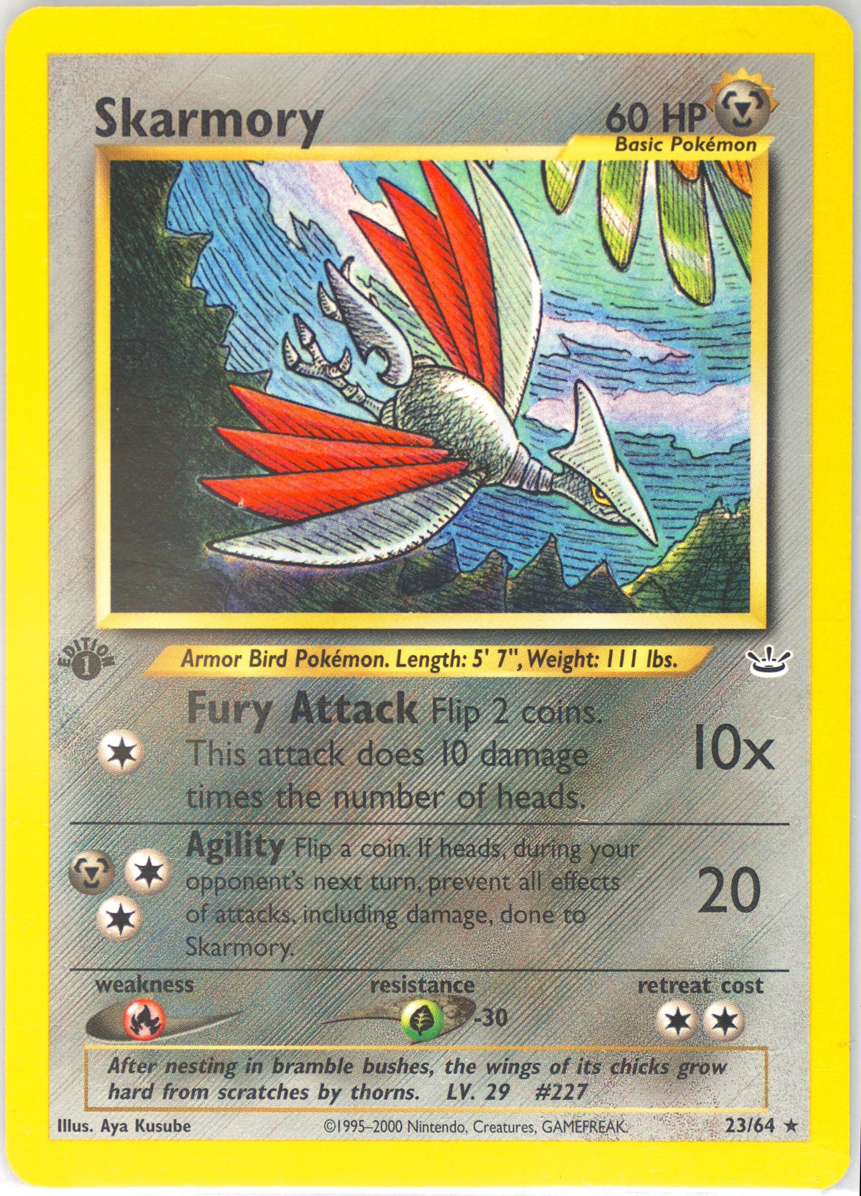 Skarmory 1st Edition (23) 2001 Pokemon Neo Revelation
