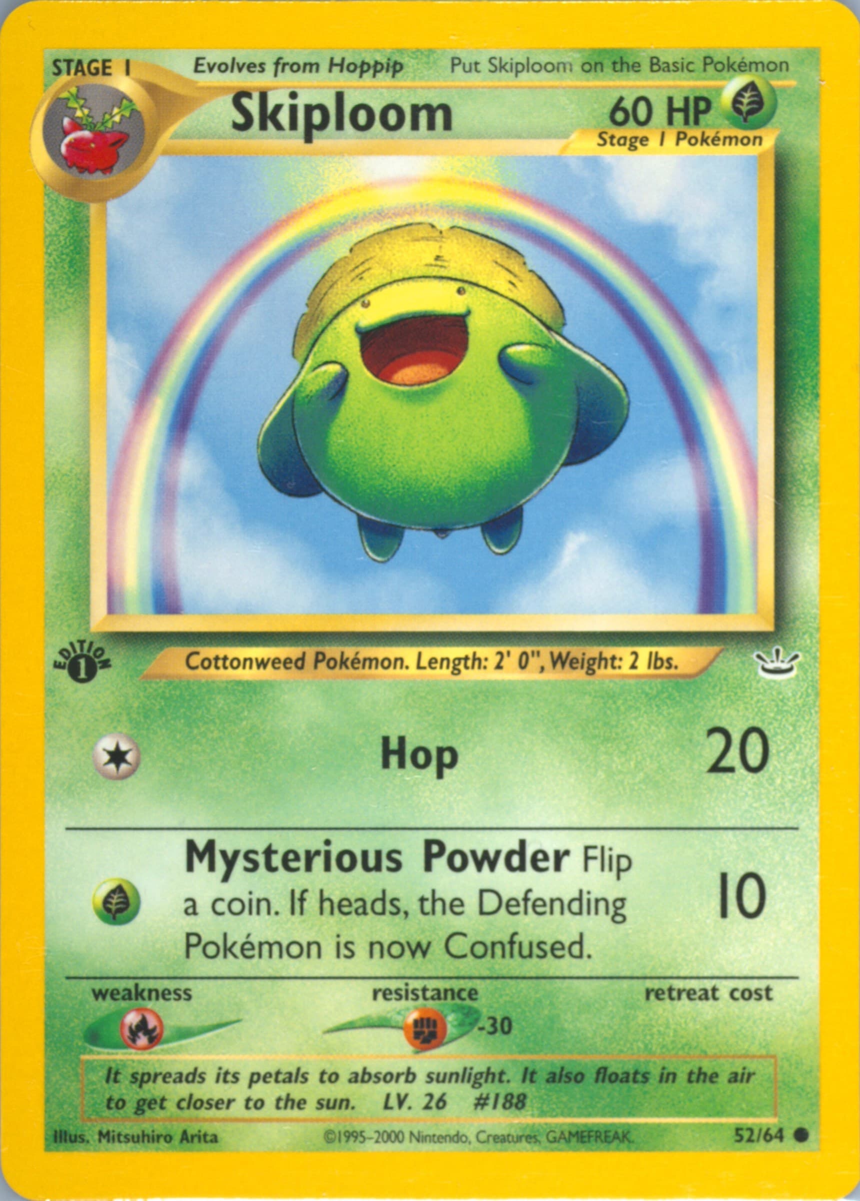 Skiploom 1st Edition (52) 2001 Pokemon Neo Revelation