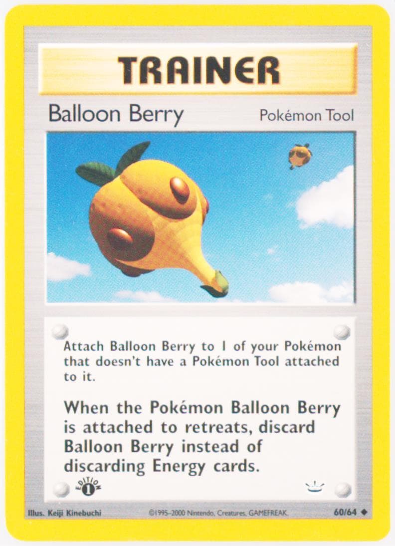 Balloon Berry 1st Edition (60) 2001 Pokemon Neo Revelation