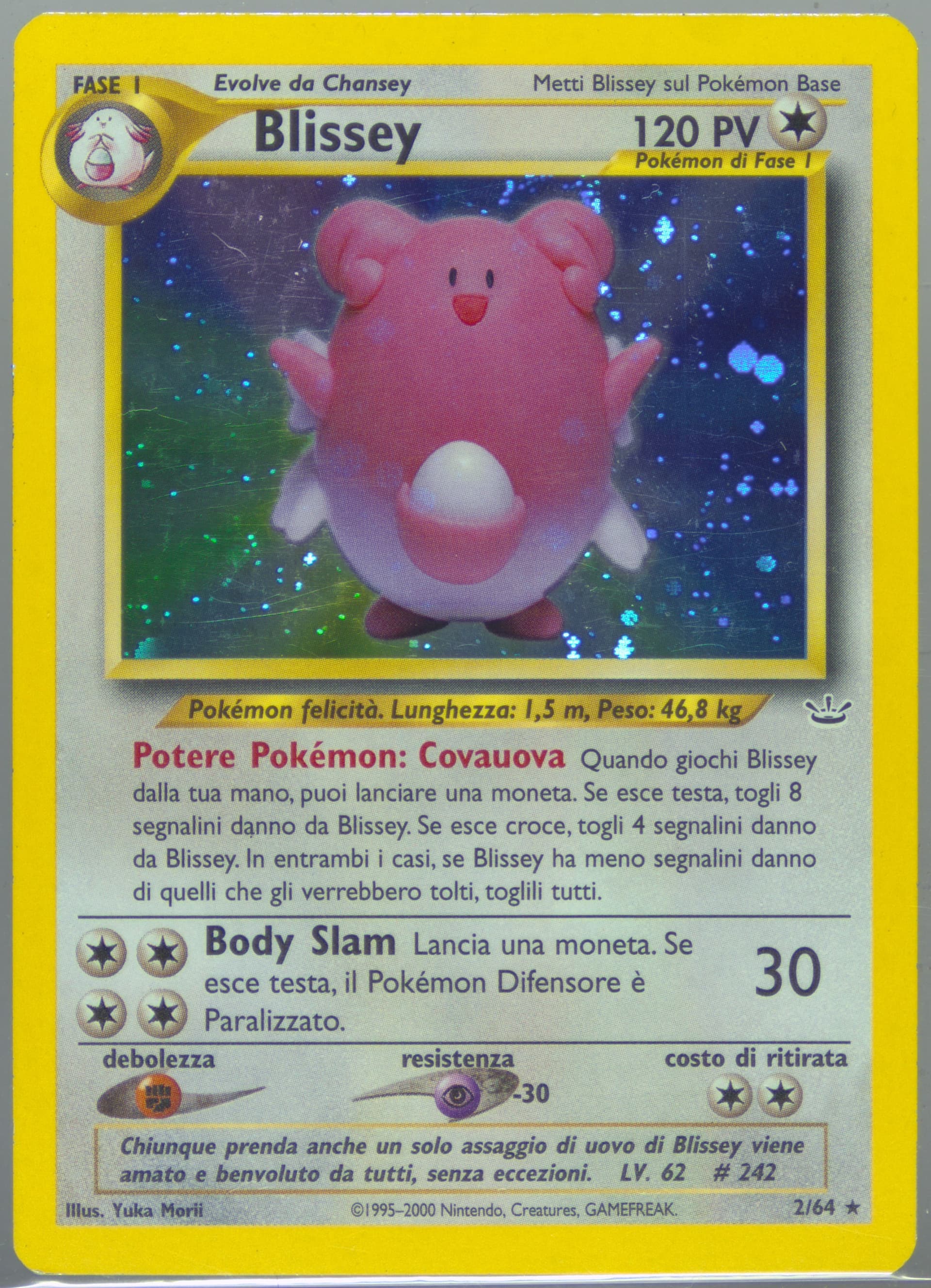 Blissey-Holo (2) 2001 Pokemon Italian Neo Revelation
