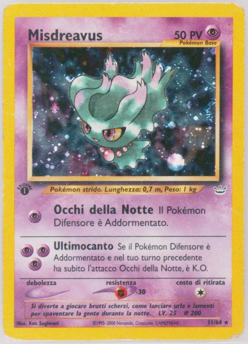 Misdreavus-Holo 1st Edition (11) 2001 Pokemon Italian Neo Revelation