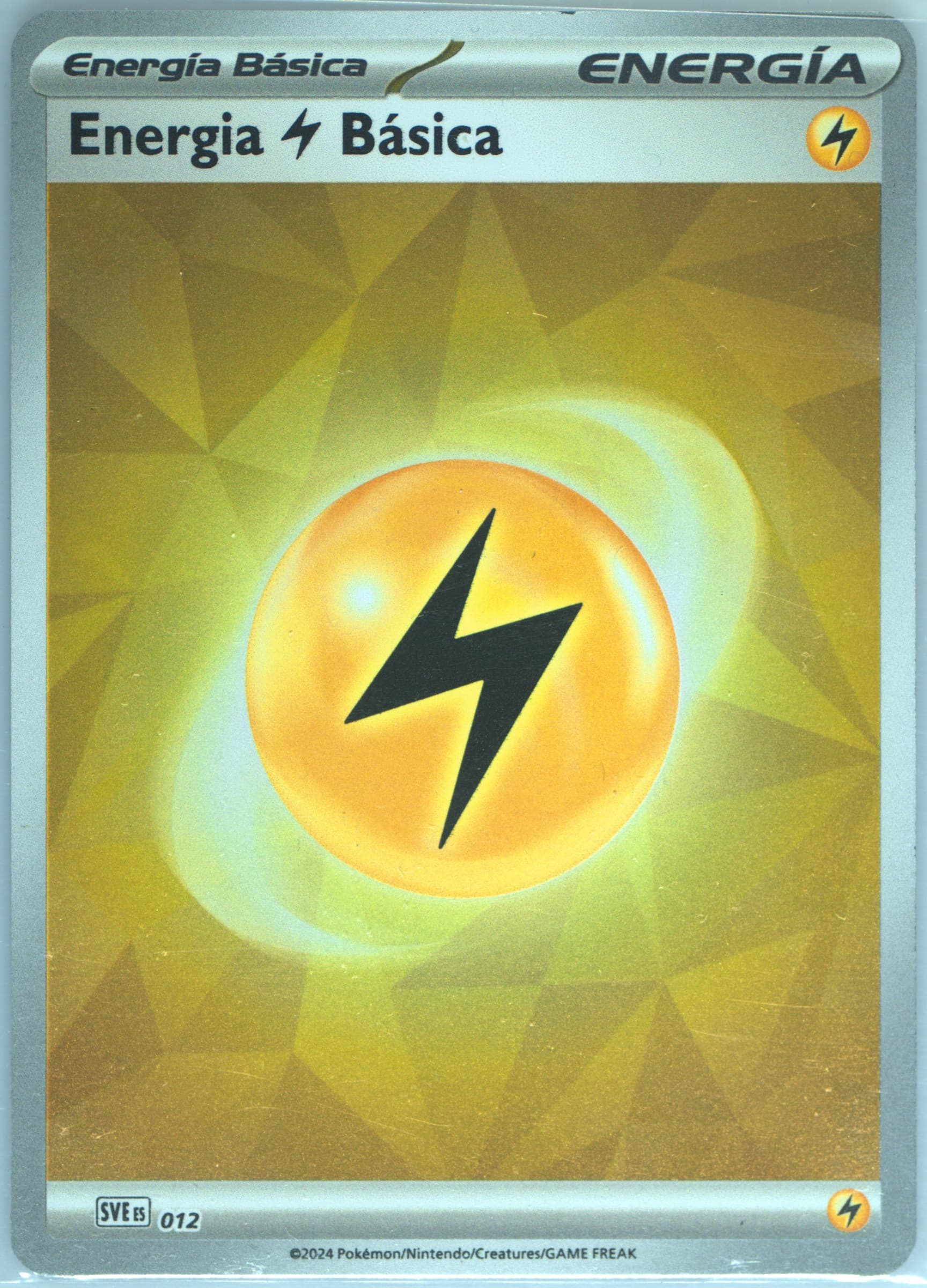 Basic Lightning Energy Reverse Holo (012) 2024 Pokemon Sve ES-Basic Energies