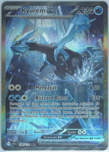Kyurem EX Special Art Rare (336) 2025 Pokemon Indonesian Sv11s I-Black & White