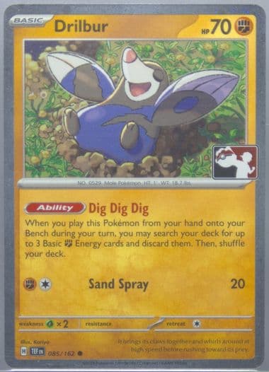 Drilbur (085) 2025 Pokemon Play! Pokemon Prize Pack: Series 7