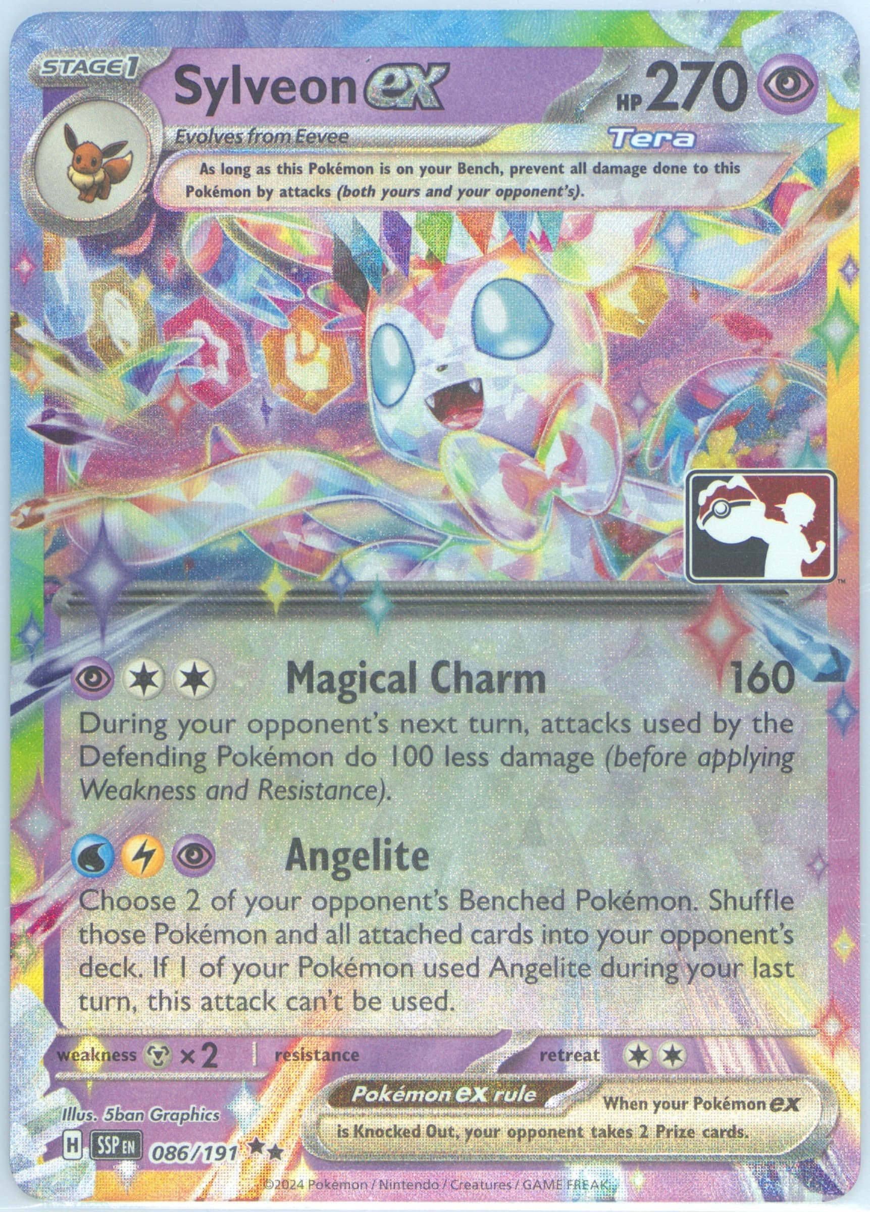 Sylveon EX (086) 2025 Pokemon Play! Pokemon Prize Pack: Series 7