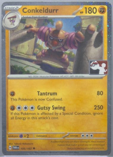 Conkeldurr (105) 2025 Pokemon Play! Pokemon Prize Pack: Series 7