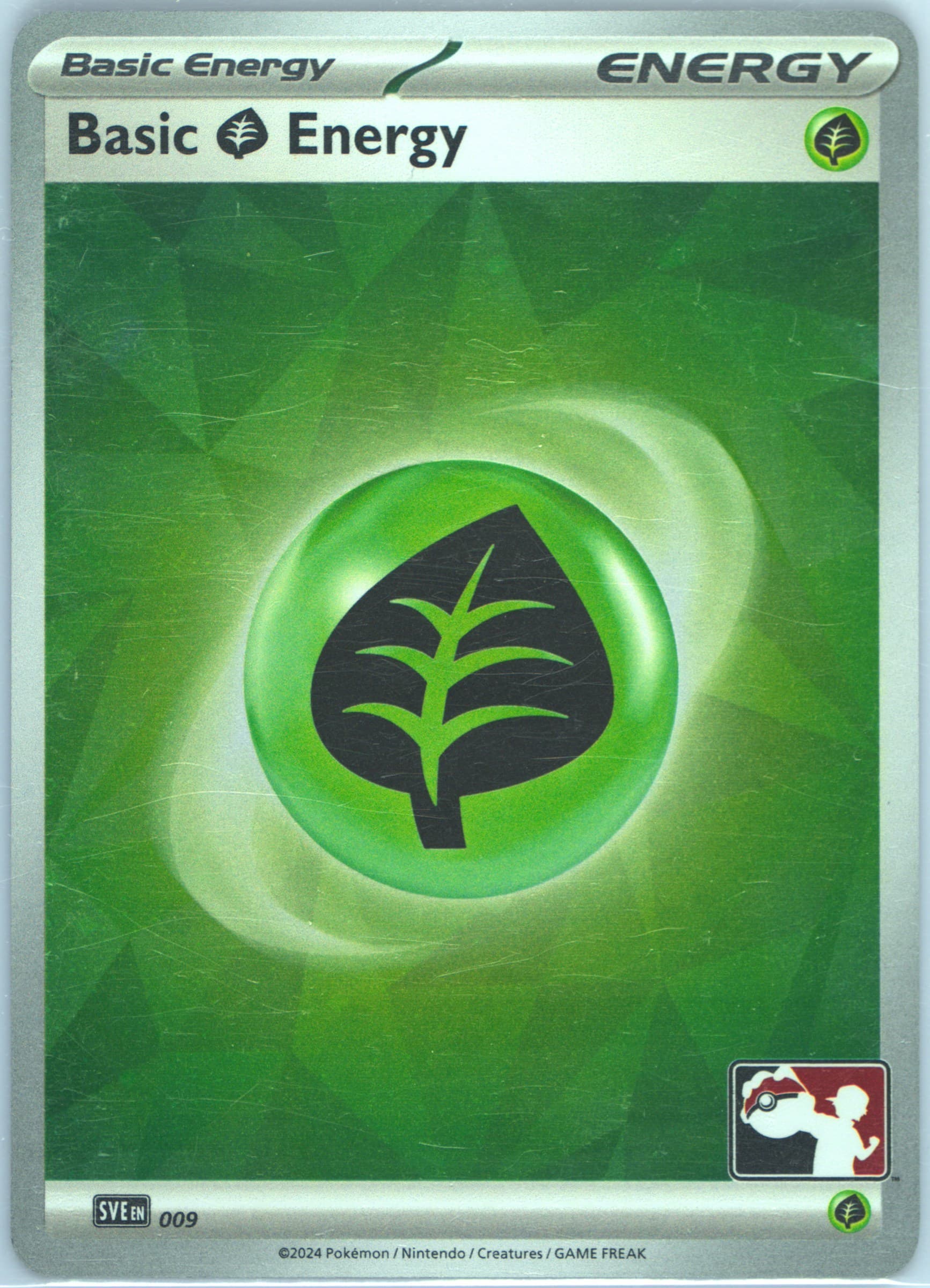 Basic Grass Energy Holo (009) 2025 Pokemon Play! Pokemon Prize Pack