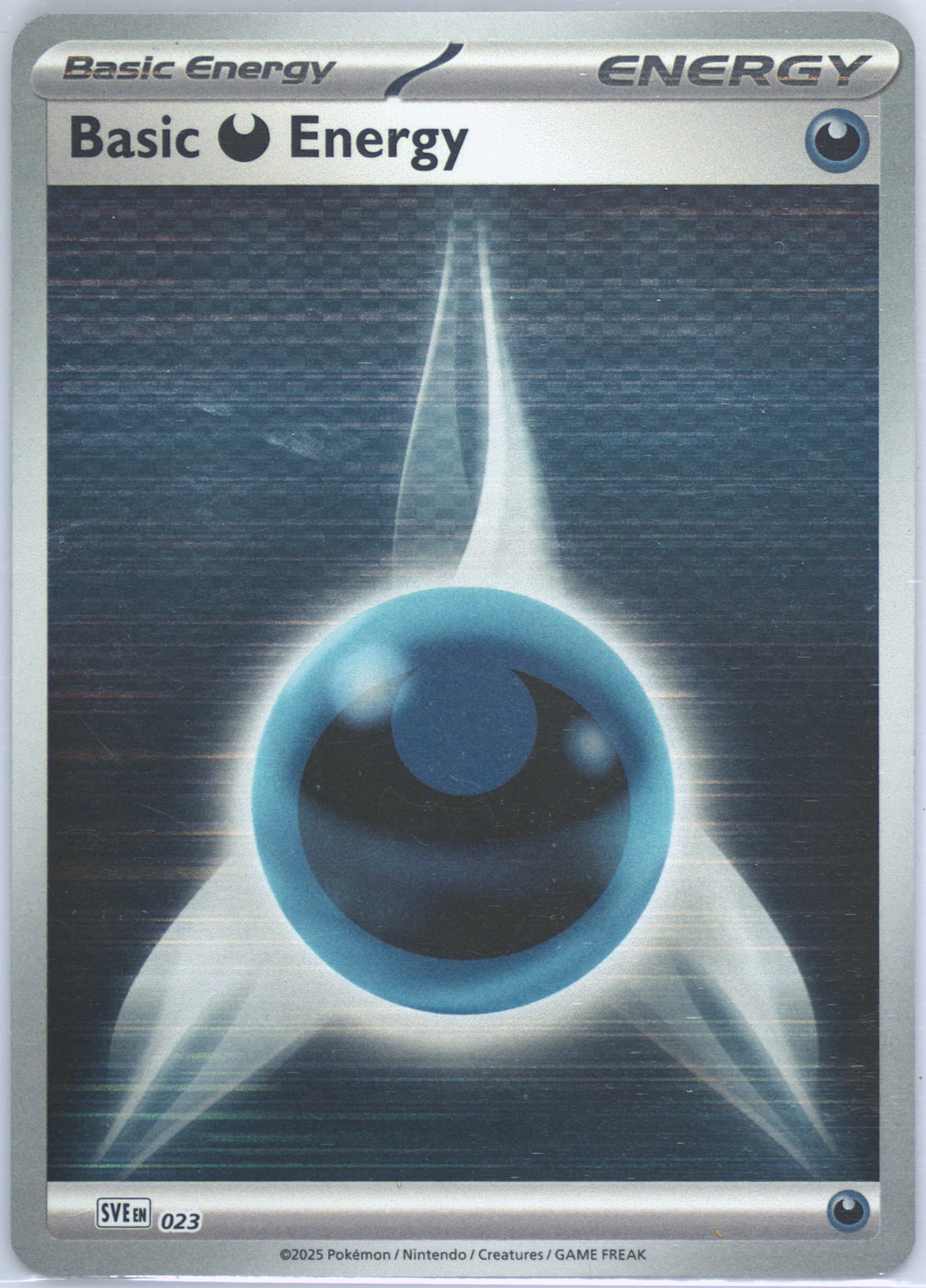 Basic Darkness Energy Tinsel Holo (023) 2025 Pokemon Sve EN-Basic Energies