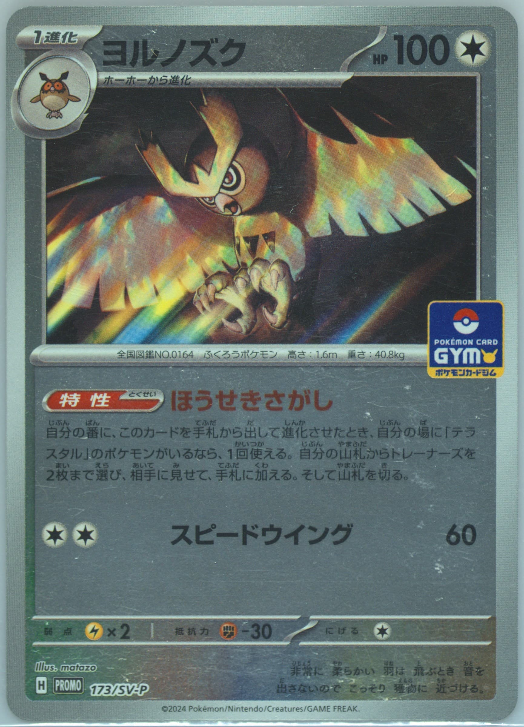 Noctowl First Entry Campaign (173) 2024 Pokemon Japanese SV-P Promo