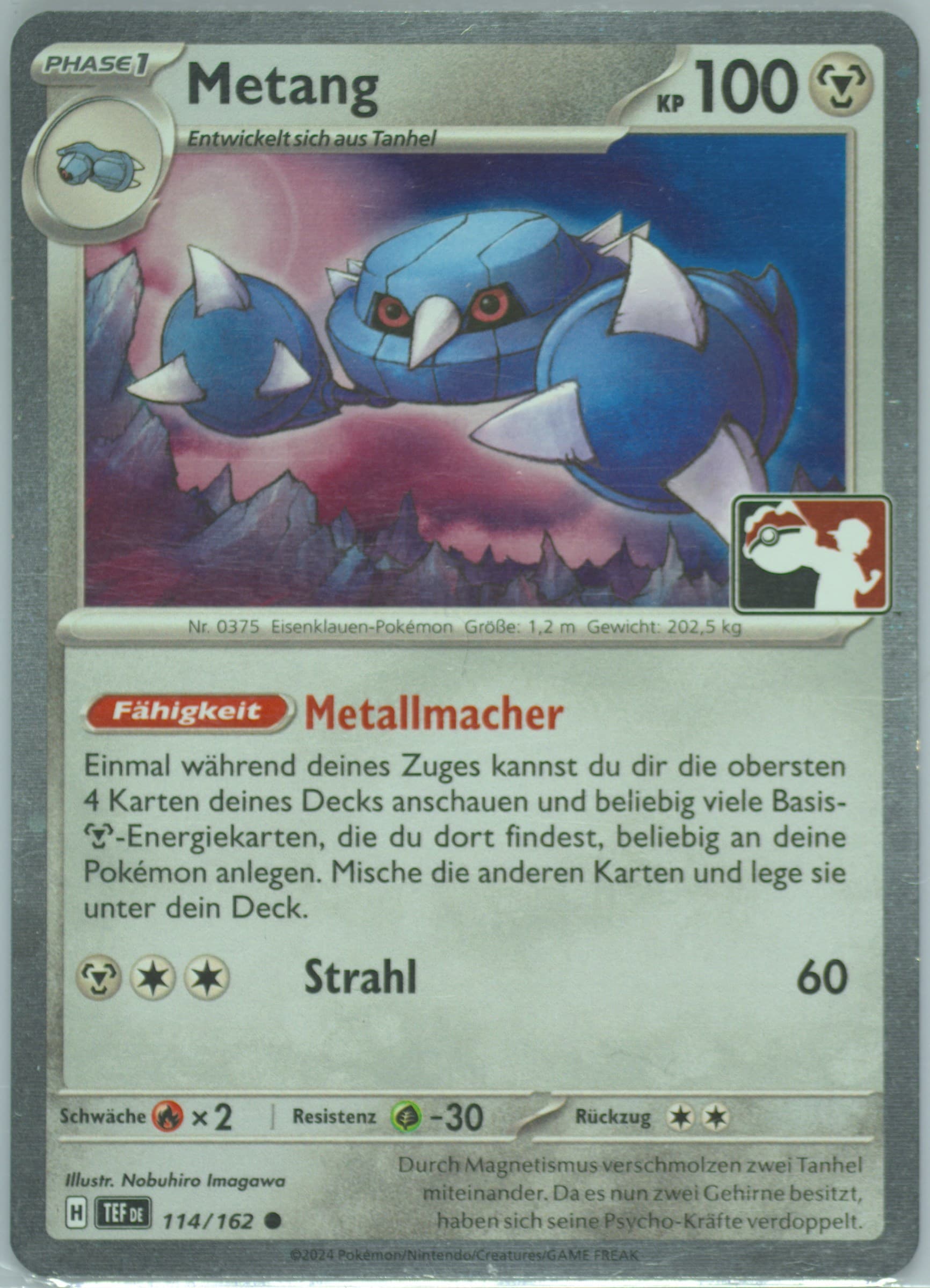 Metang (114) 2025 Pokemon German Play! Pokemon Prize Pack: Series 6