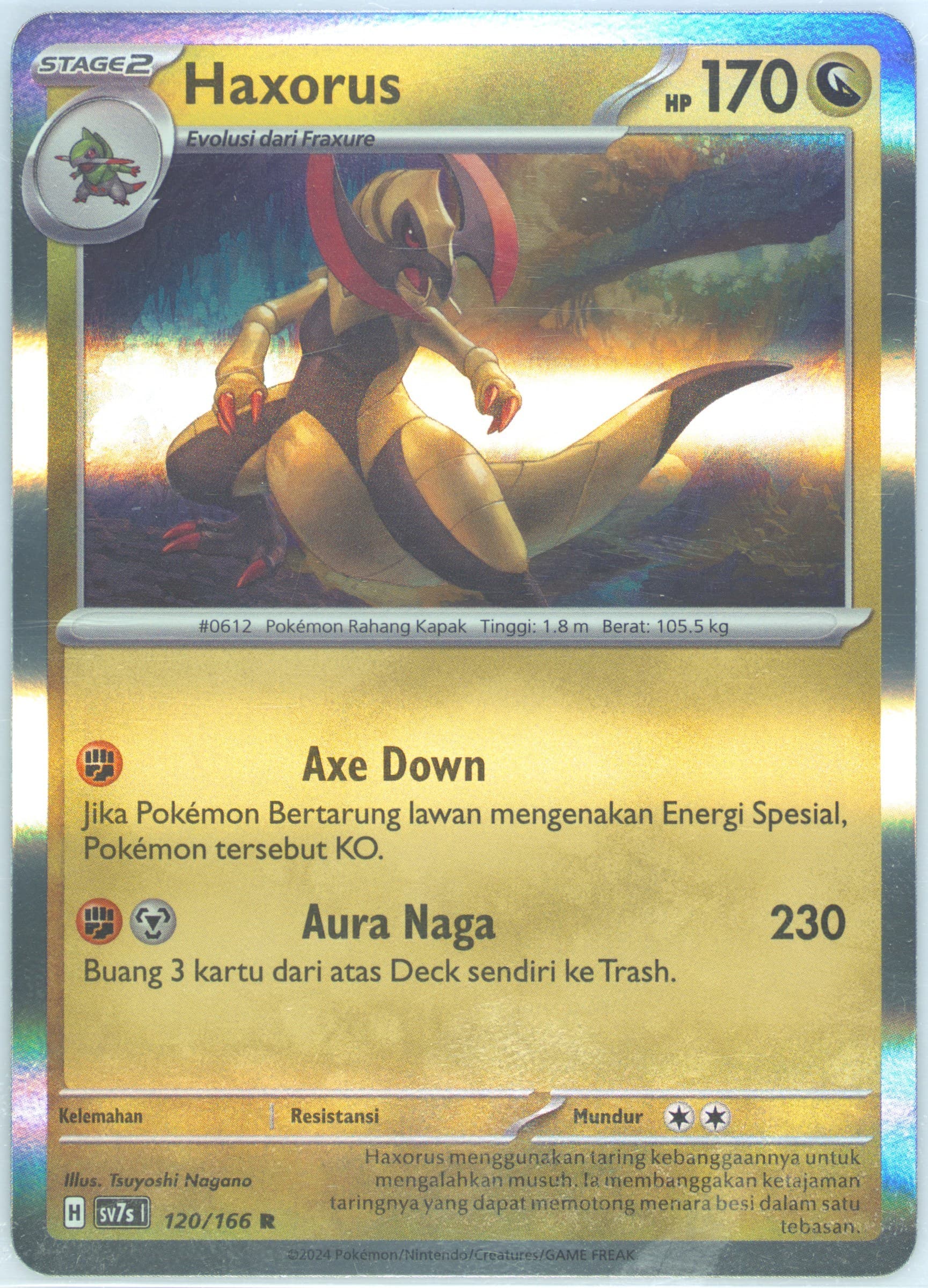 Haxorus (120) 2024 Pokemon Indonesian Sv7s I-Stellar Guidance