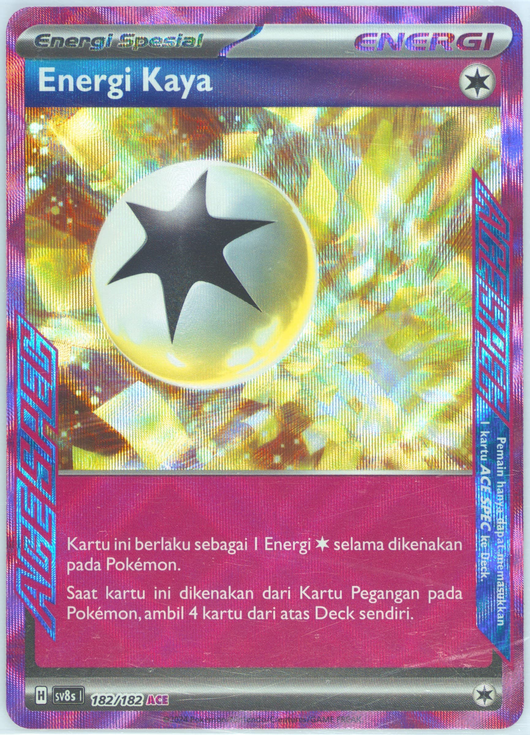 Enriching Energy (182) 2024 Pokemon Indonesian Sv8s I-Stellar Lightning