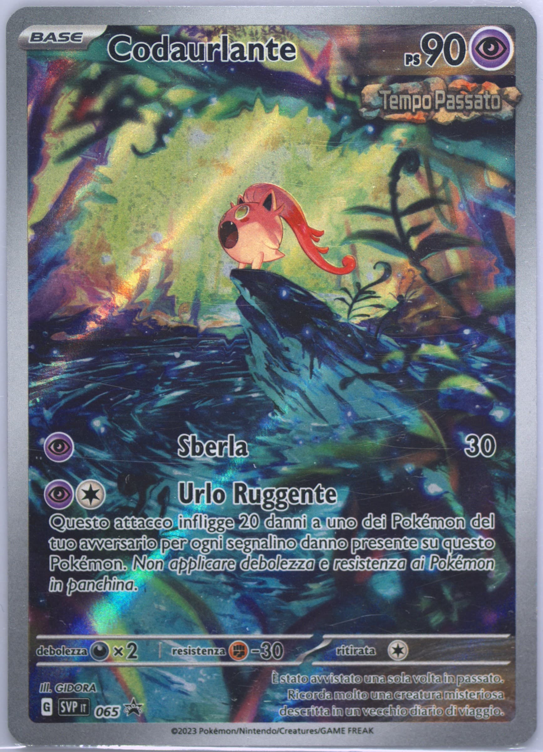 Scream Tail Paradox Rift Elite Trainer Box-Roaring Moon (065) 2023 Pokemon Italian Svp It-SV Black Star Promo