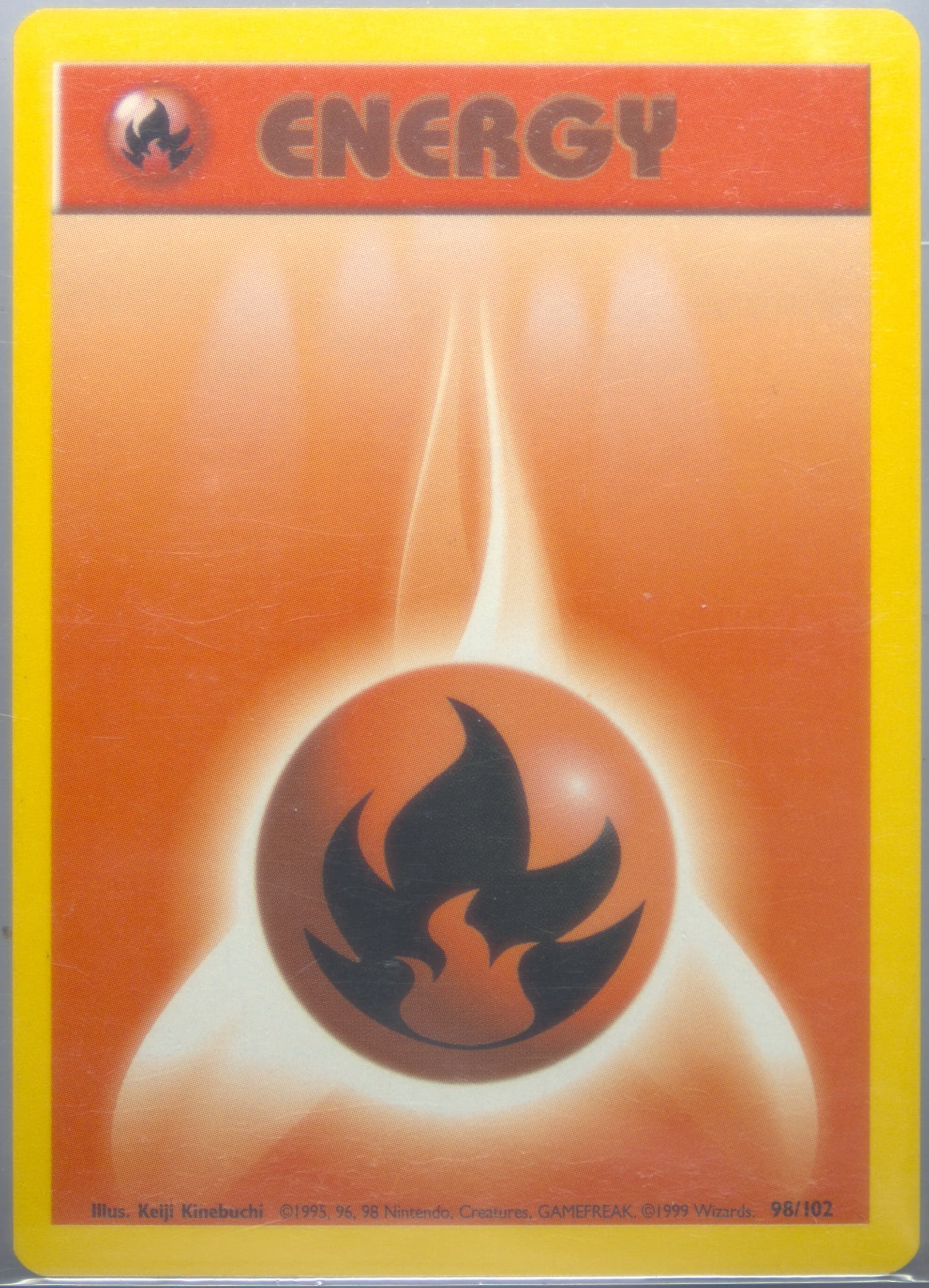 Fire Energy Inverted Back (98) 1999 Pokemon Game