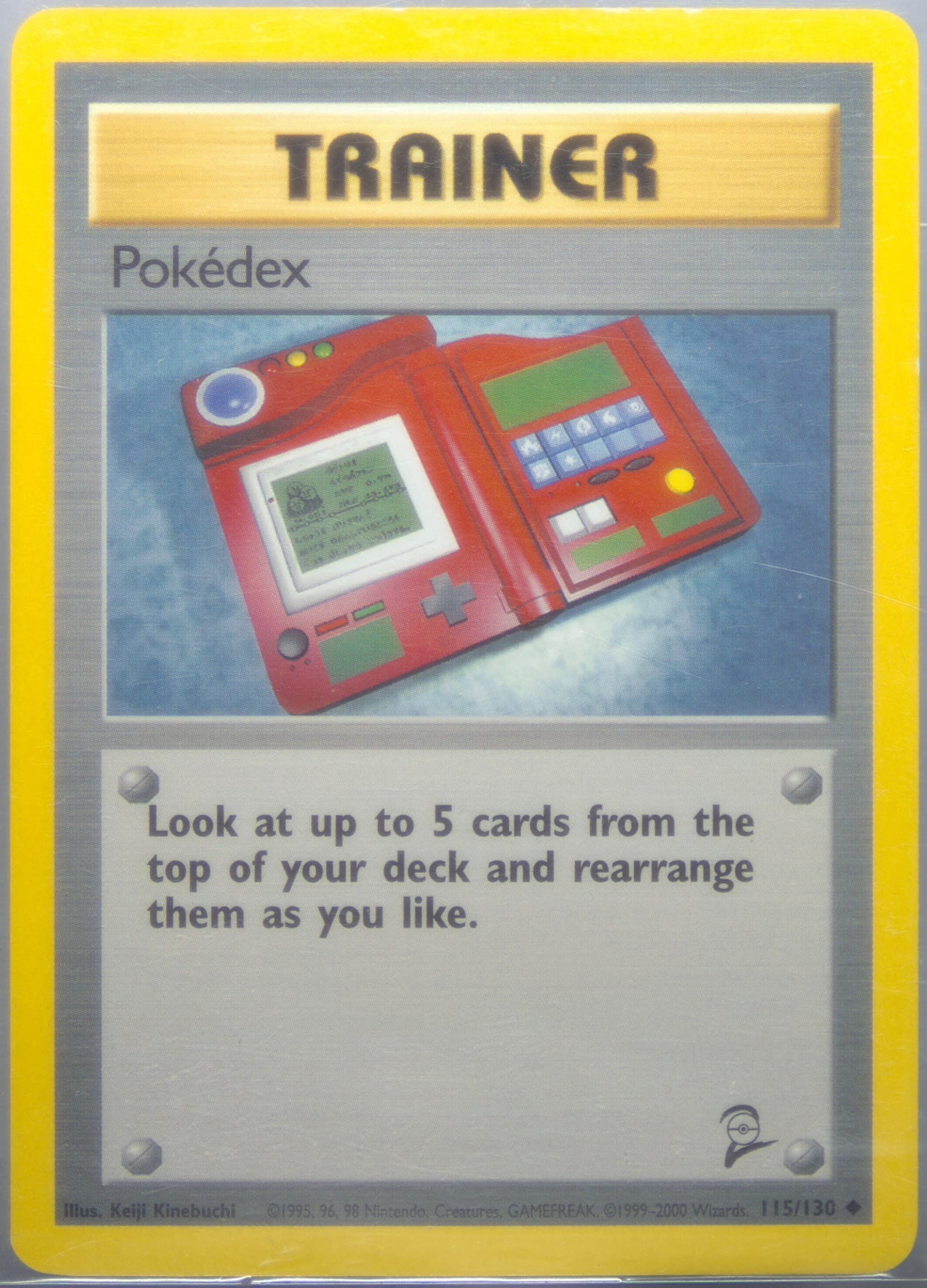Pokedex Inverted Back (115) 2000 Pokemon Game Base II