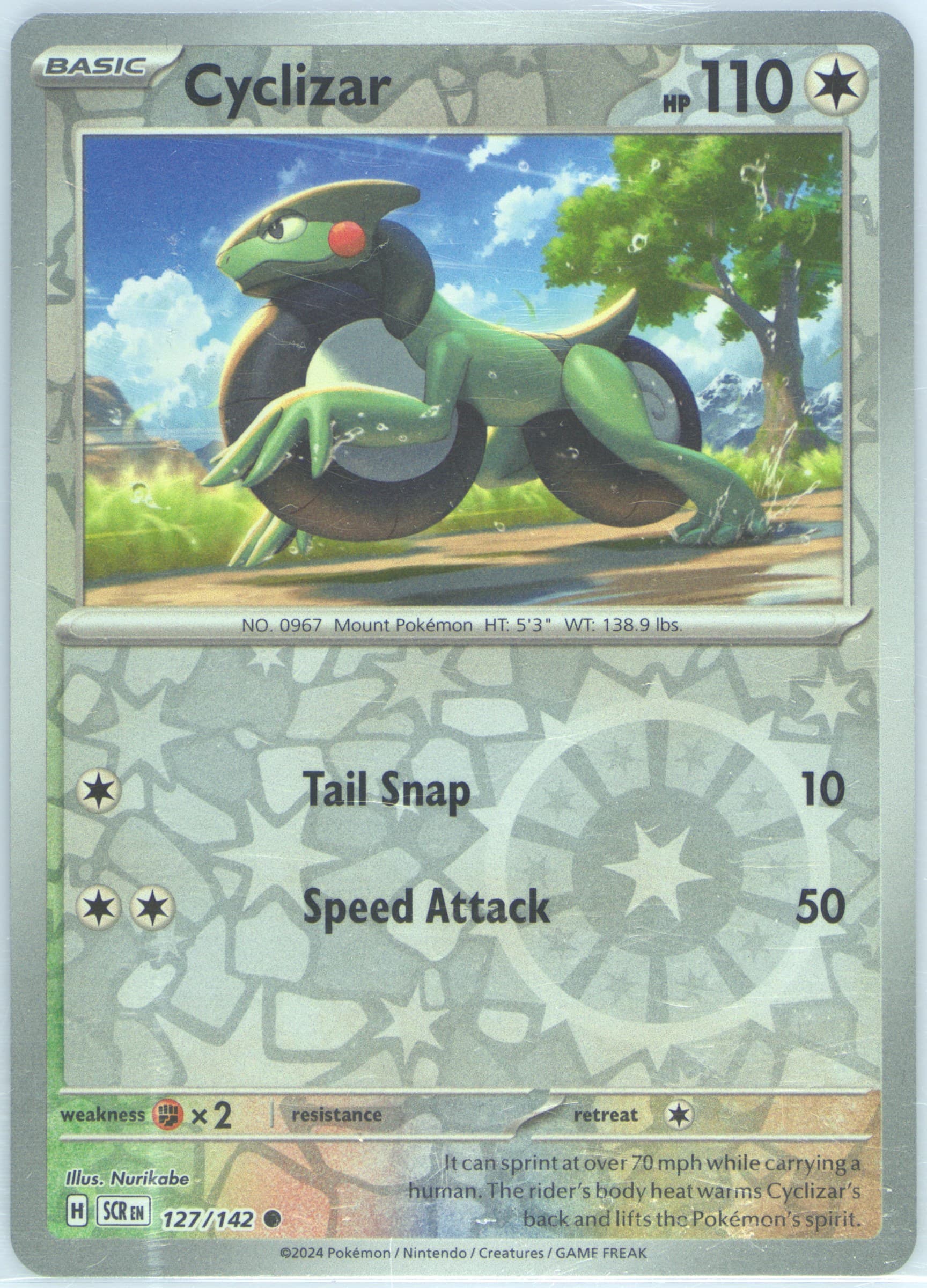 Cyclizar Reverse Holo (127) 2024 Pokemon Scr EN-Stellar Crown