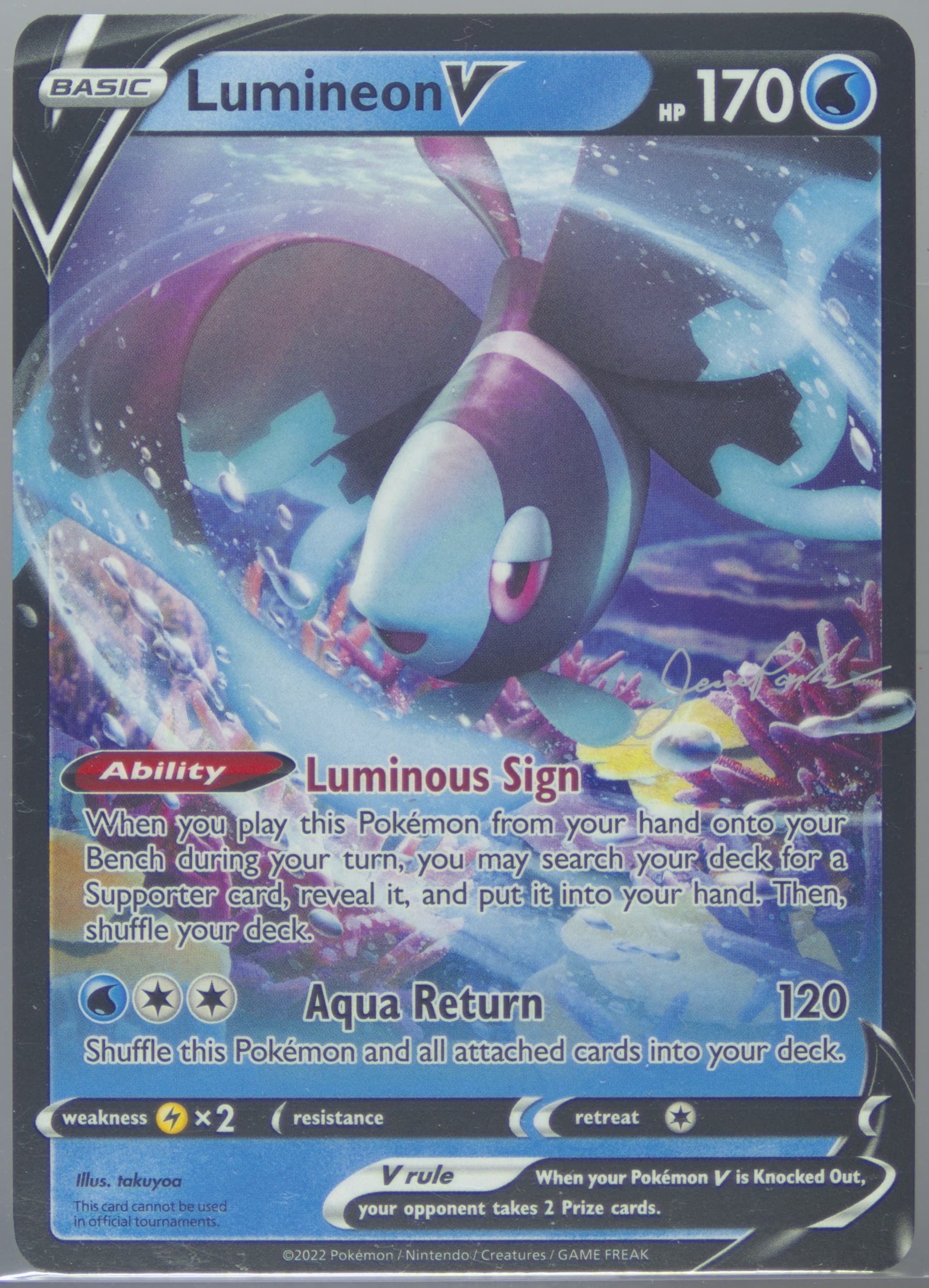 Lumineon V 2025 Pokemon 2024 World Championship Deck: the 'Don
