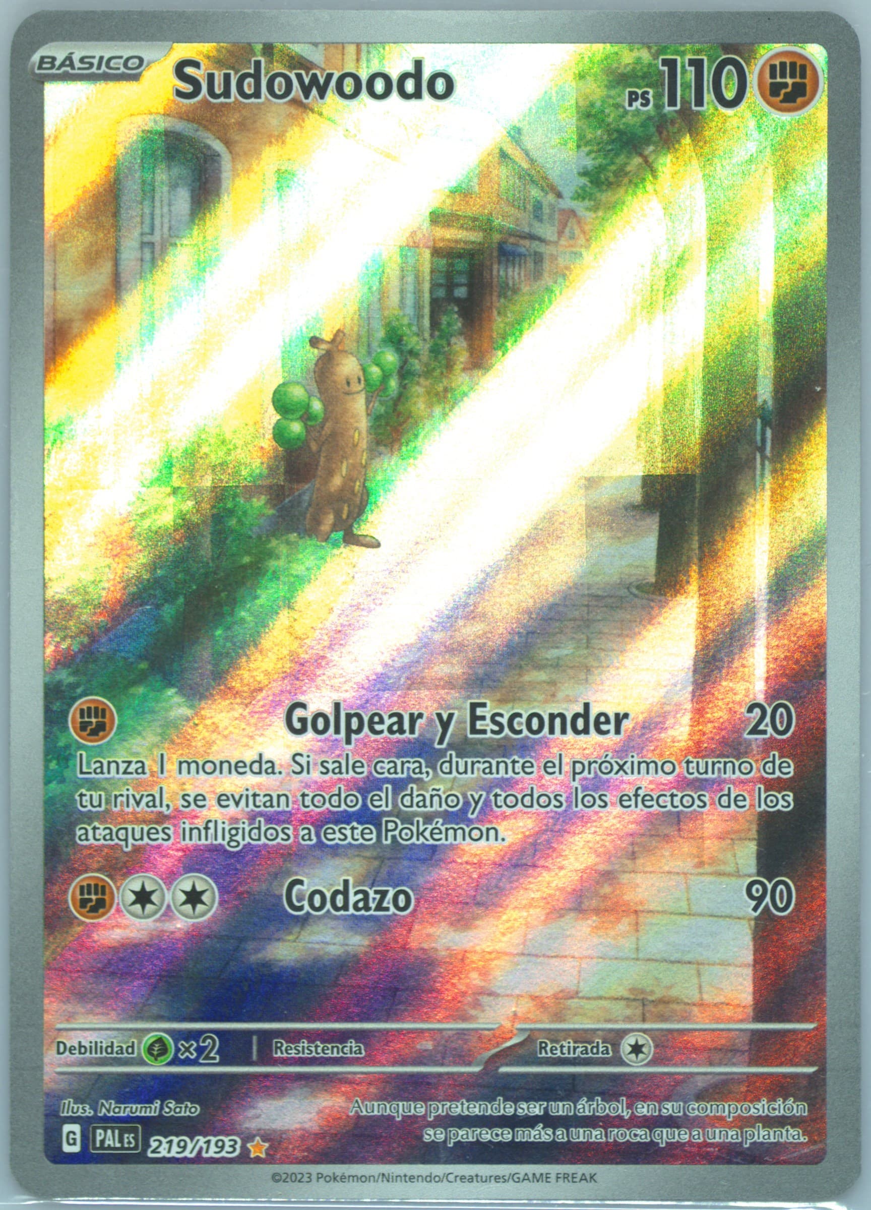 Sudowoodo Illustration Rare (219) 2023 Pokemon Spanish Pal ES-Paldea Evolved