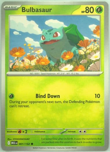 Bulbasaur (001) 2025 Pokemon Meg EN-Mega Evolution