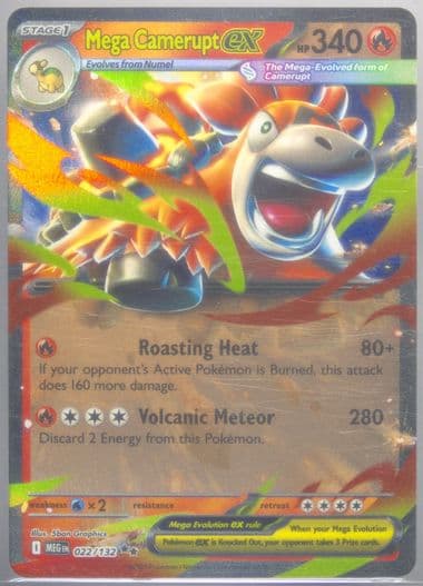 Mega Camerupt EX (022) 2025 Pokemon Meg EN-Mega Evolution