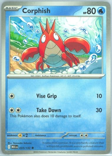 Corphish (033) 2025 Pokemon Meg EN-Mega Evolution