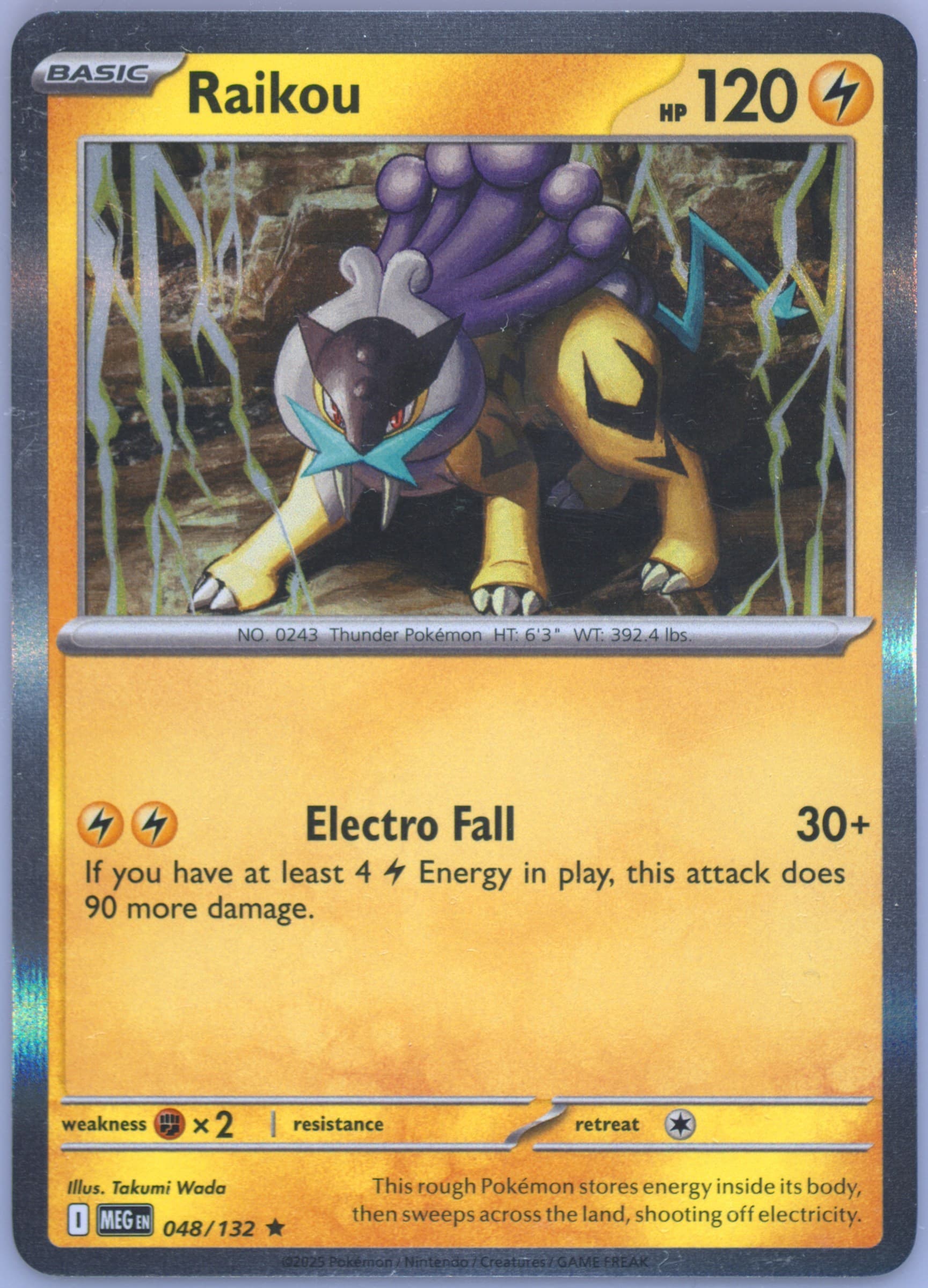 Raikou (048) 2025 Pokemon Meg EN-Mega Evolution