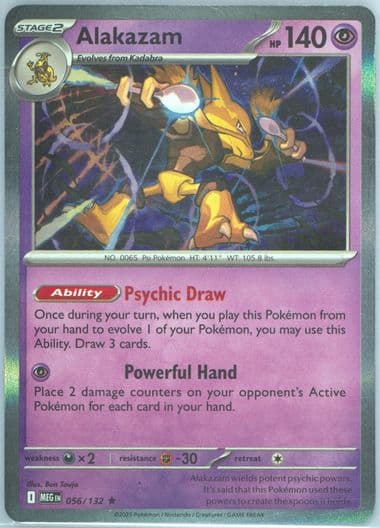 Alakazam (056) 2025 Pokemon Meg EN-Mega Evolution