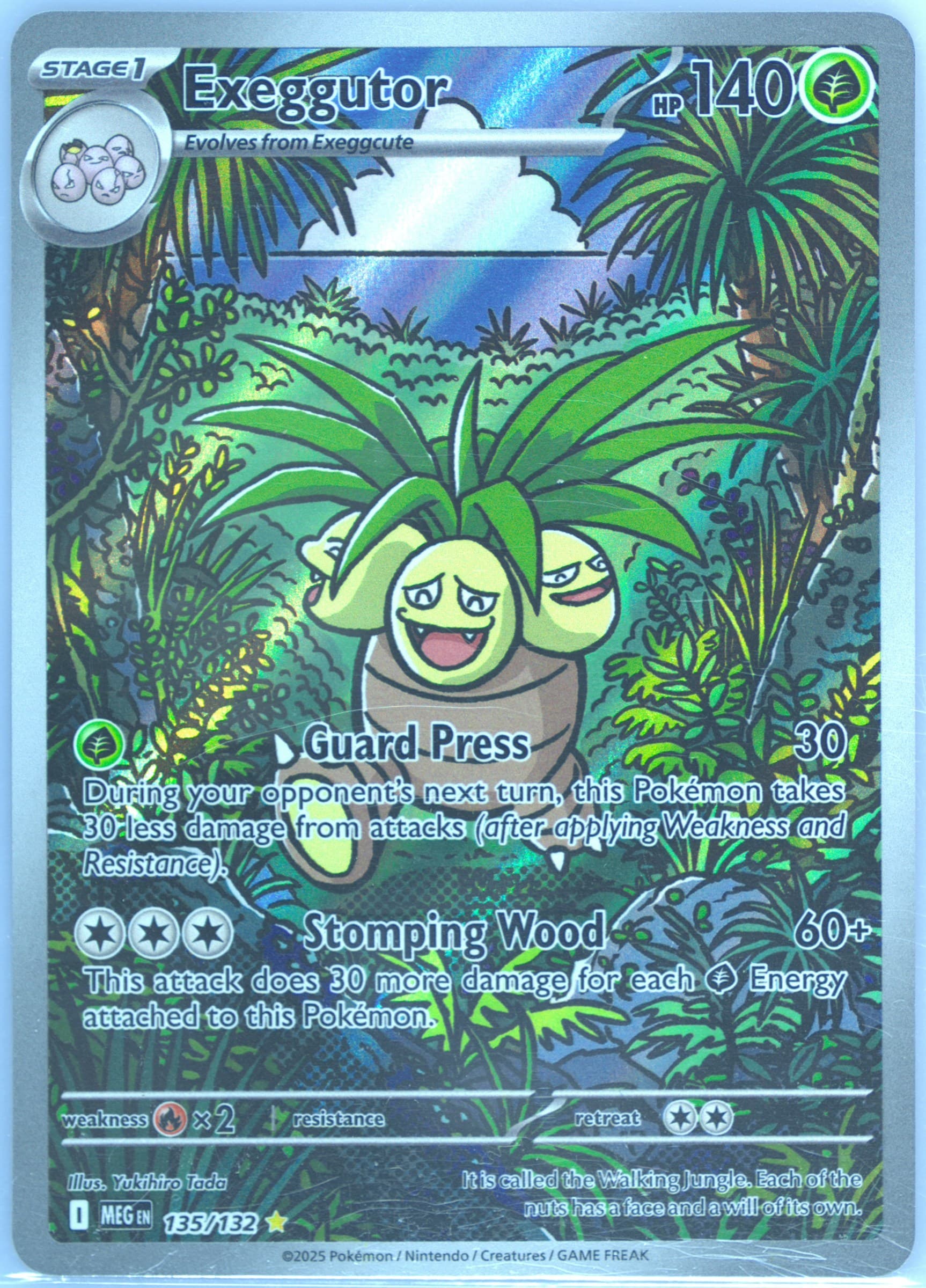 Exeggutor Illustration Rare (135) 2025 Pokemon Meg EN-Mega Evolution