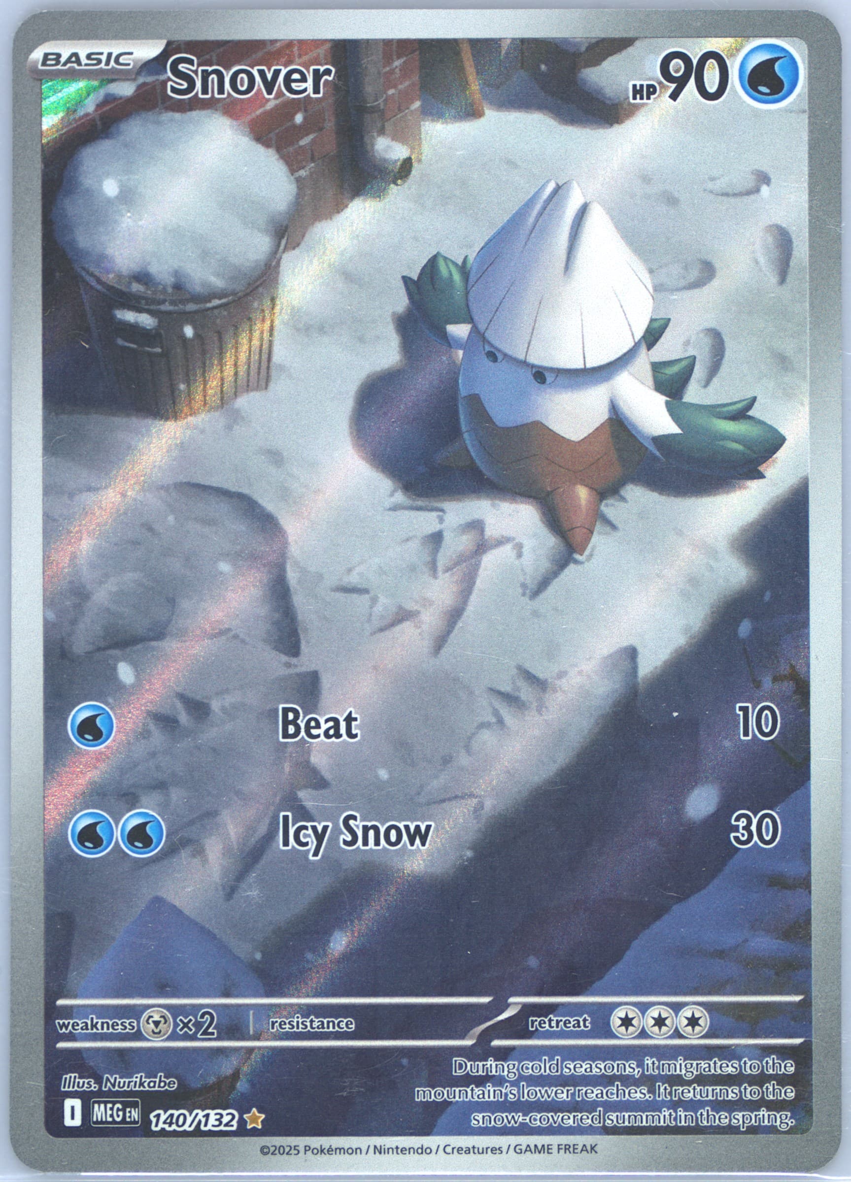Snover Illustration Rare (140) 2025 Pokemon Meg EN-Mega Evolution