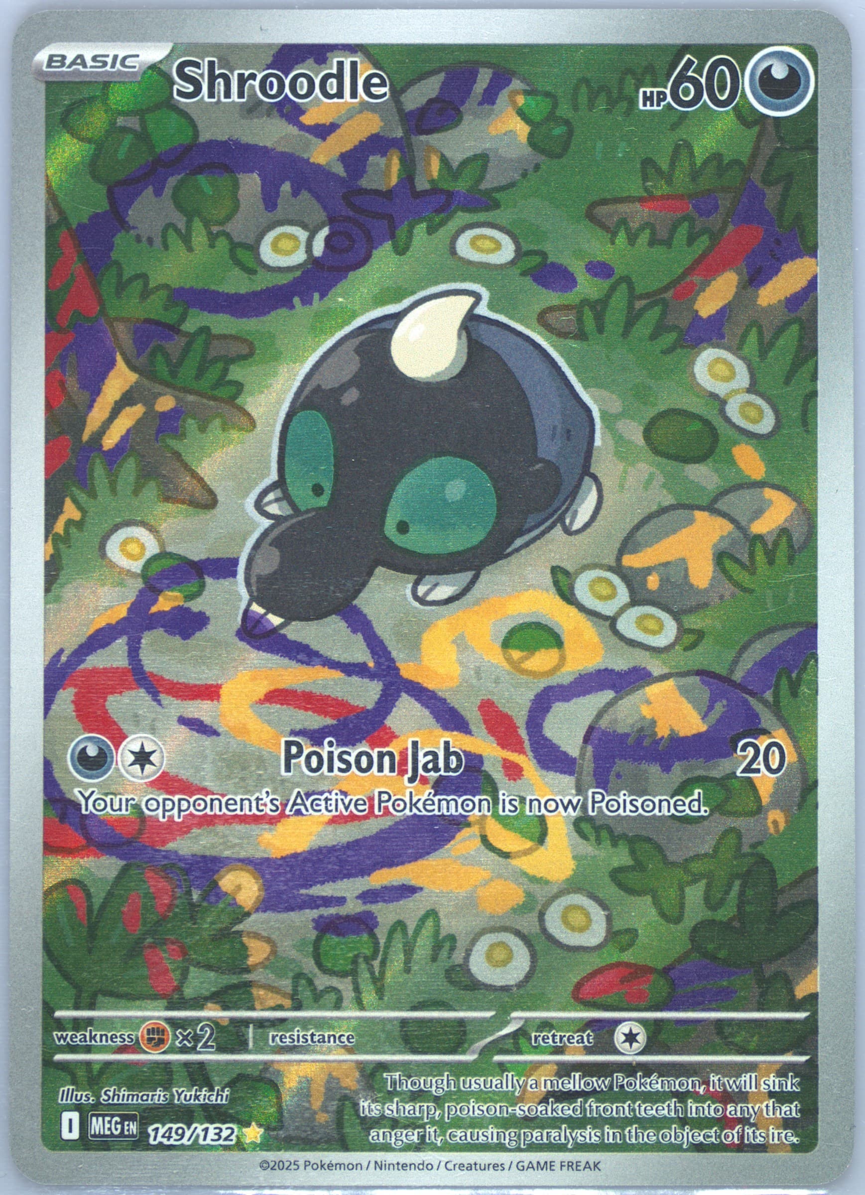Shroodle Illustration Rare (149) 2025 Pokemon Meg EN-Mega Evolution