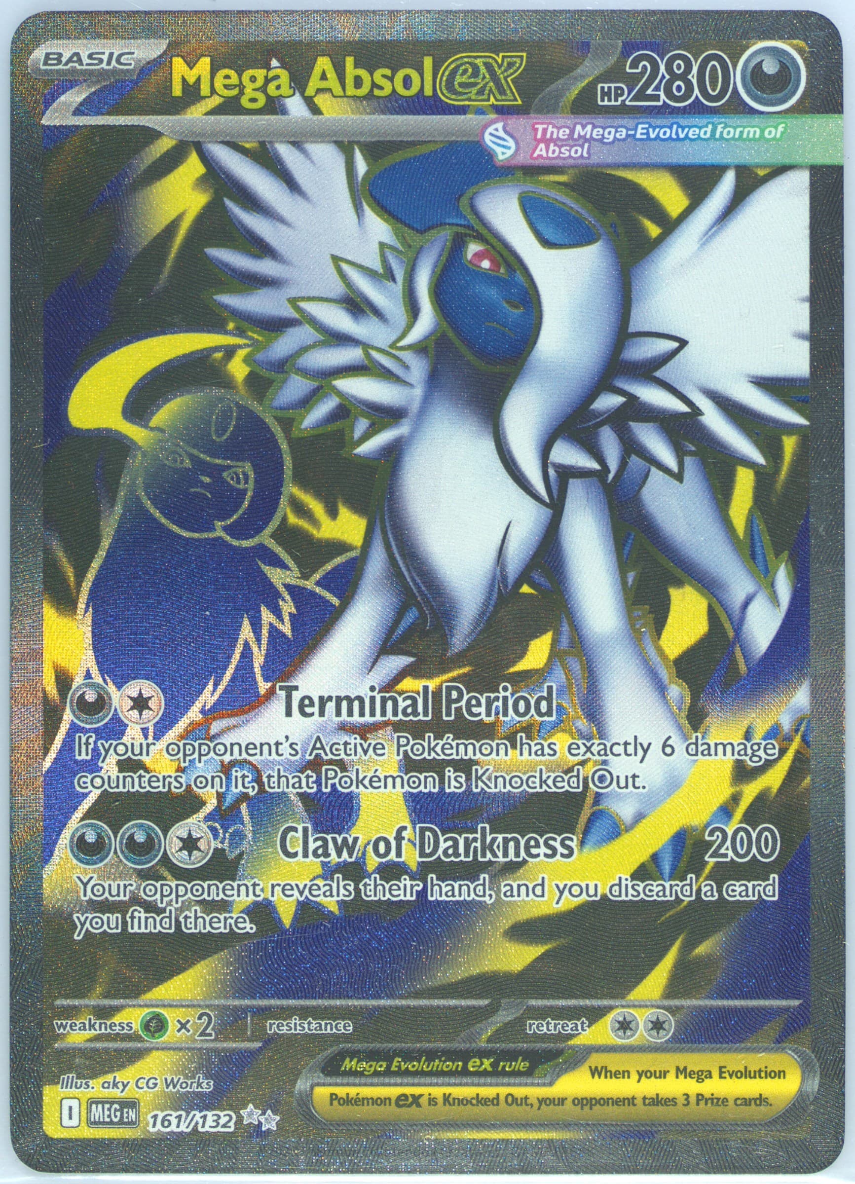 Mega Absol EX Ultra Rare (161) 2025 Pokemon Meg EN-Mega Evolution